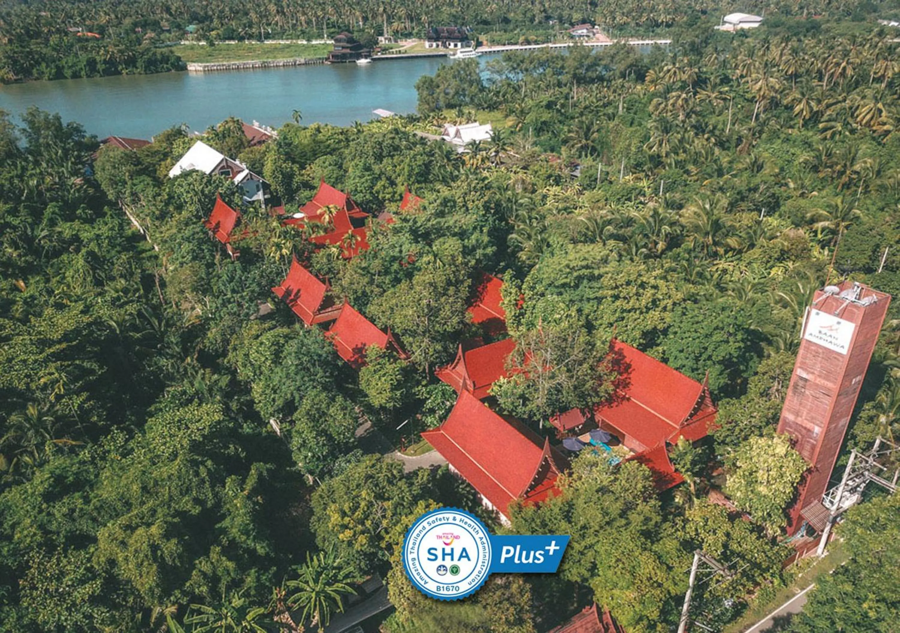 Text overlay in Baan Amphawa Resort & Spa - SHA Certified