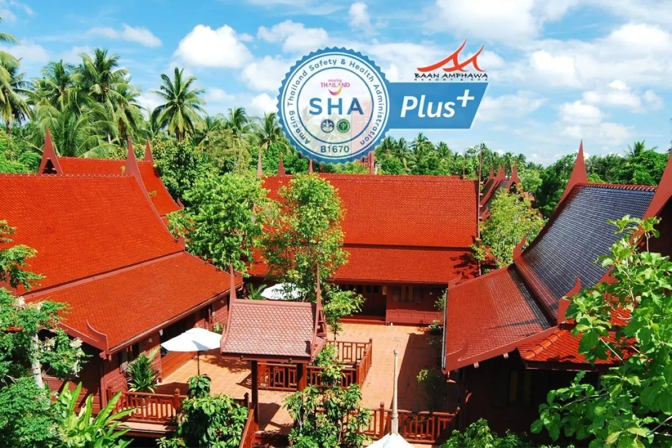 Property building in Baan Amphawa Resort & Spa - SHA Certified