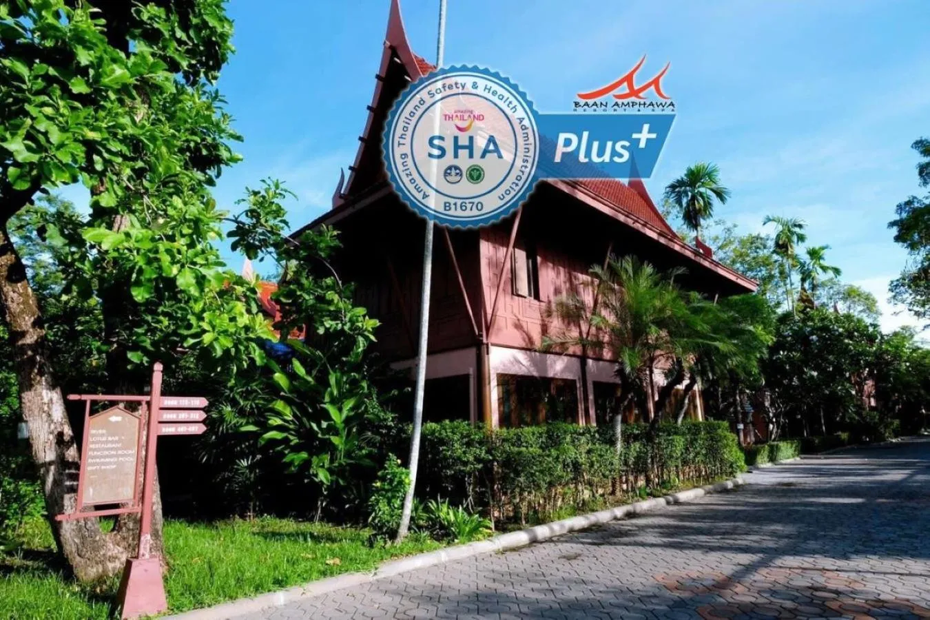 Property building in Baan Amphawa Resort & Spa - SHA Certified