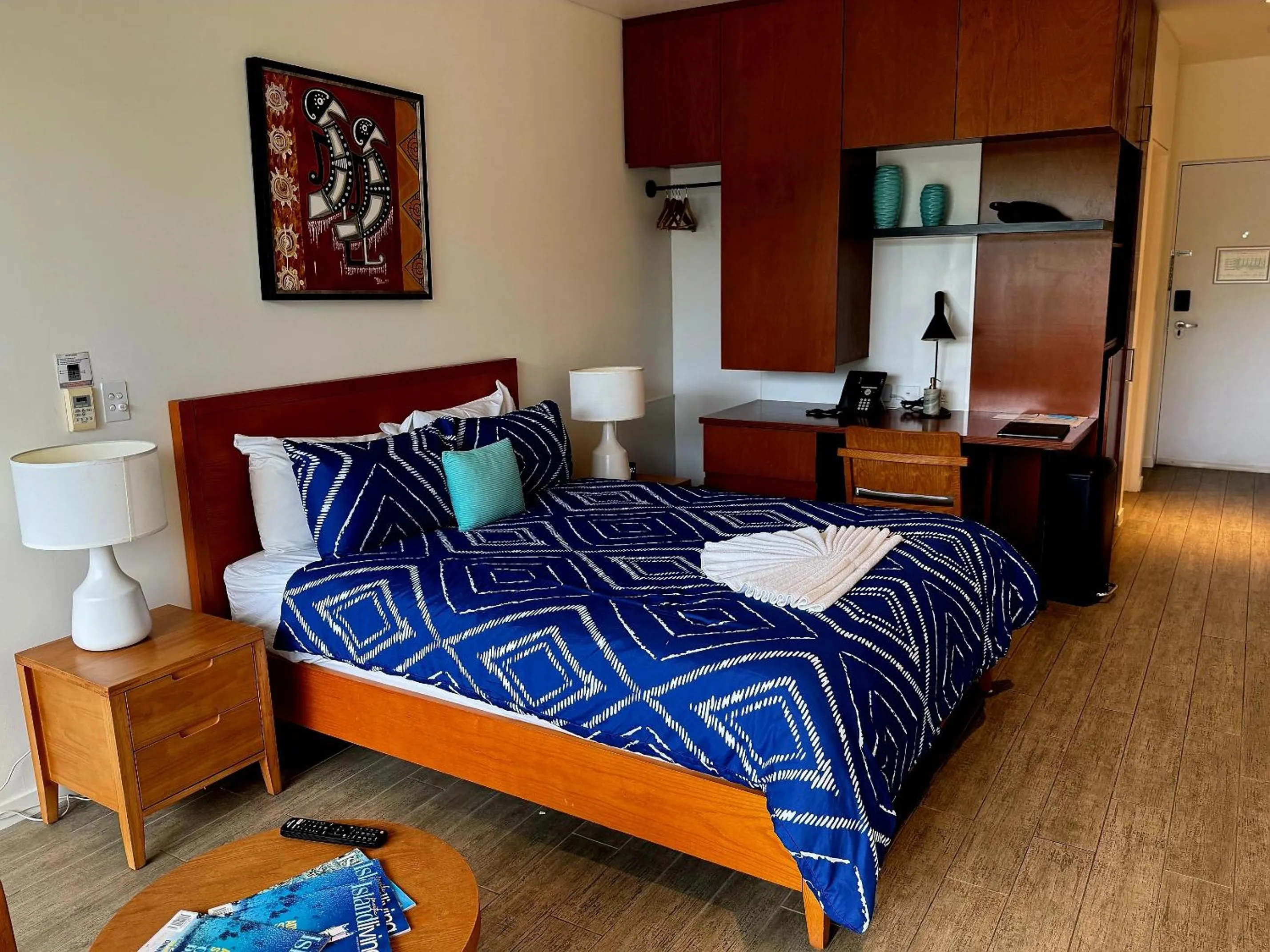 Bed in Coral Sea Resort & Casino