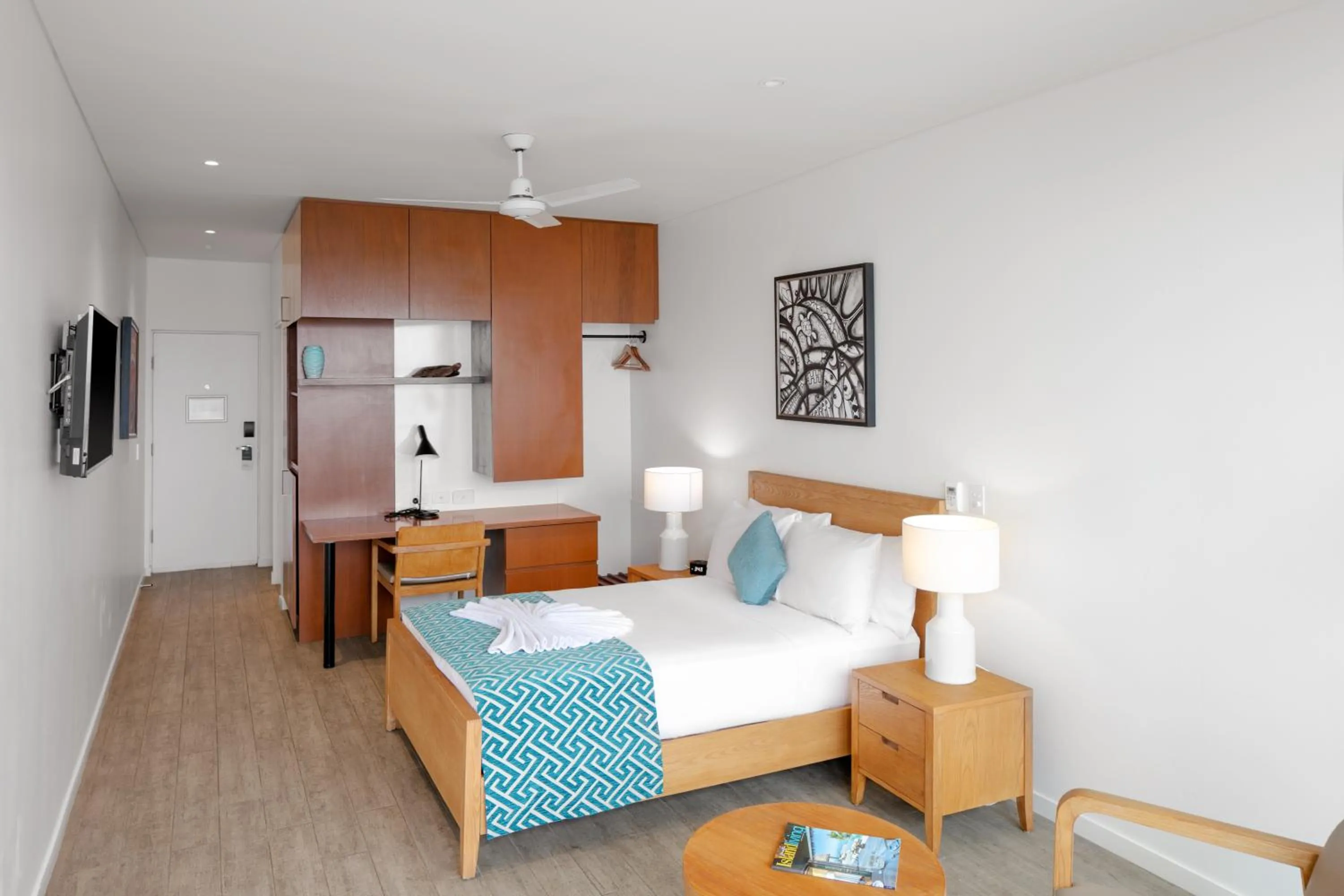 Bed in Coral Sea Resort & Casino