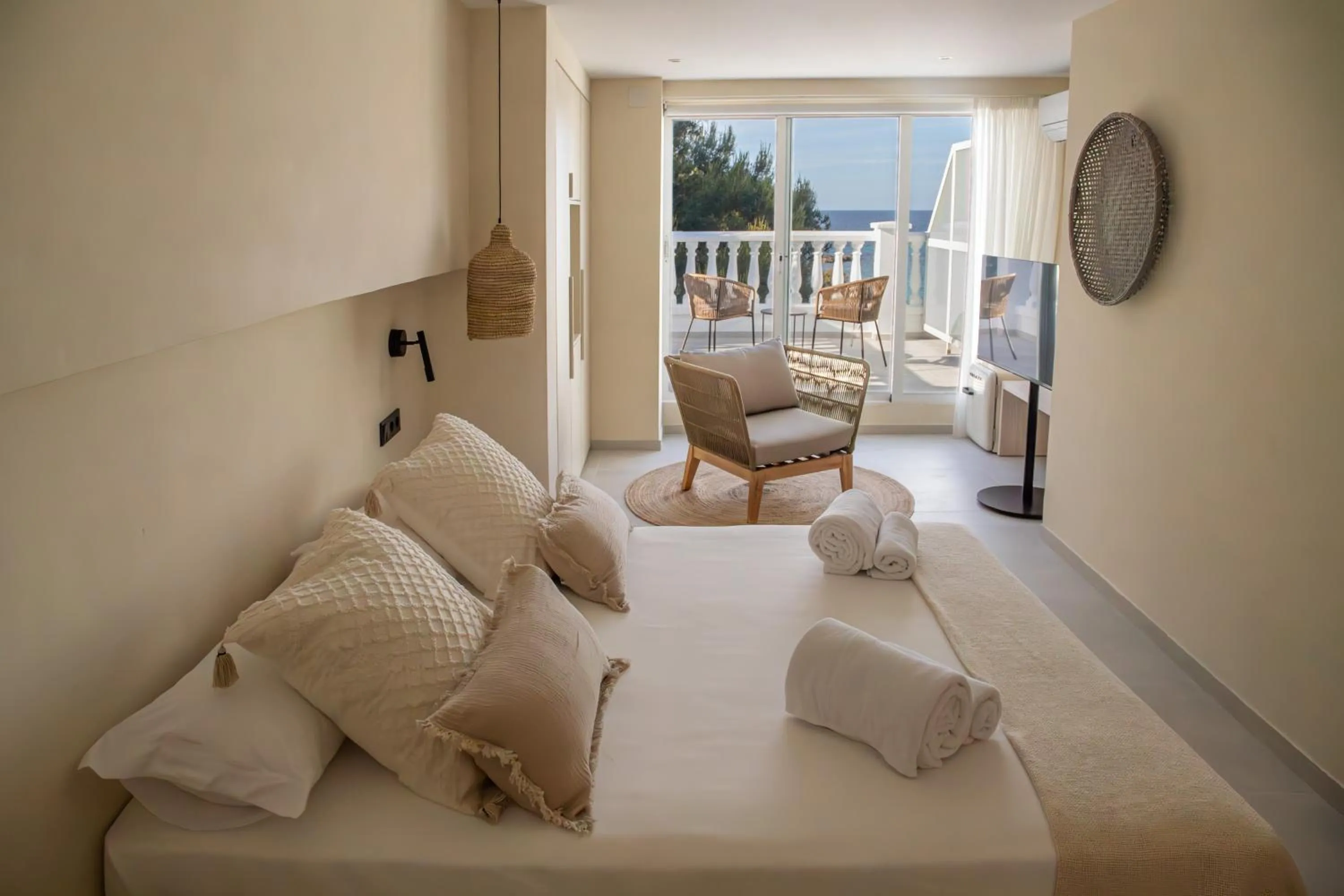 Bed in Boho Suites Formentera