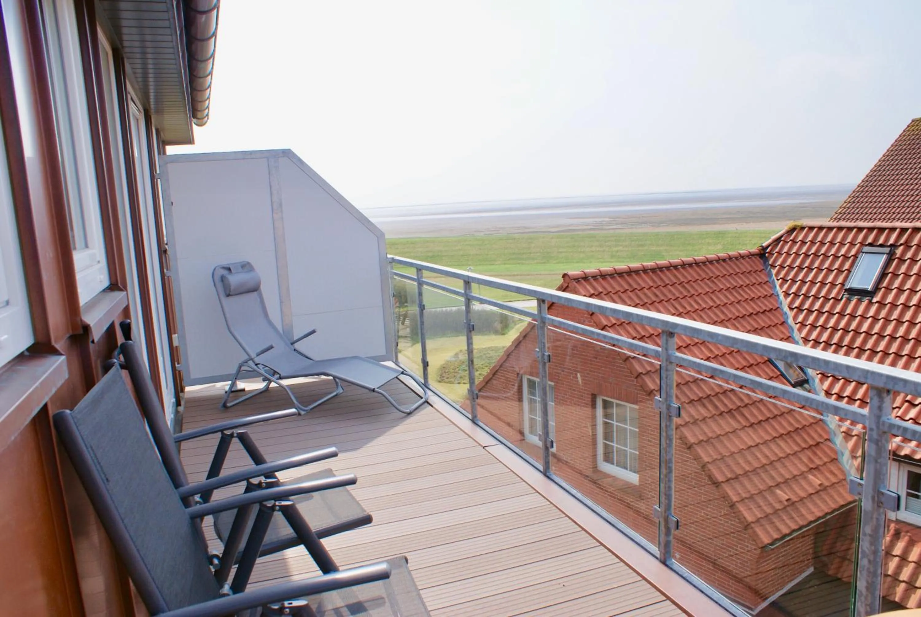 Balcony/Terrace in Deichhotel Rose