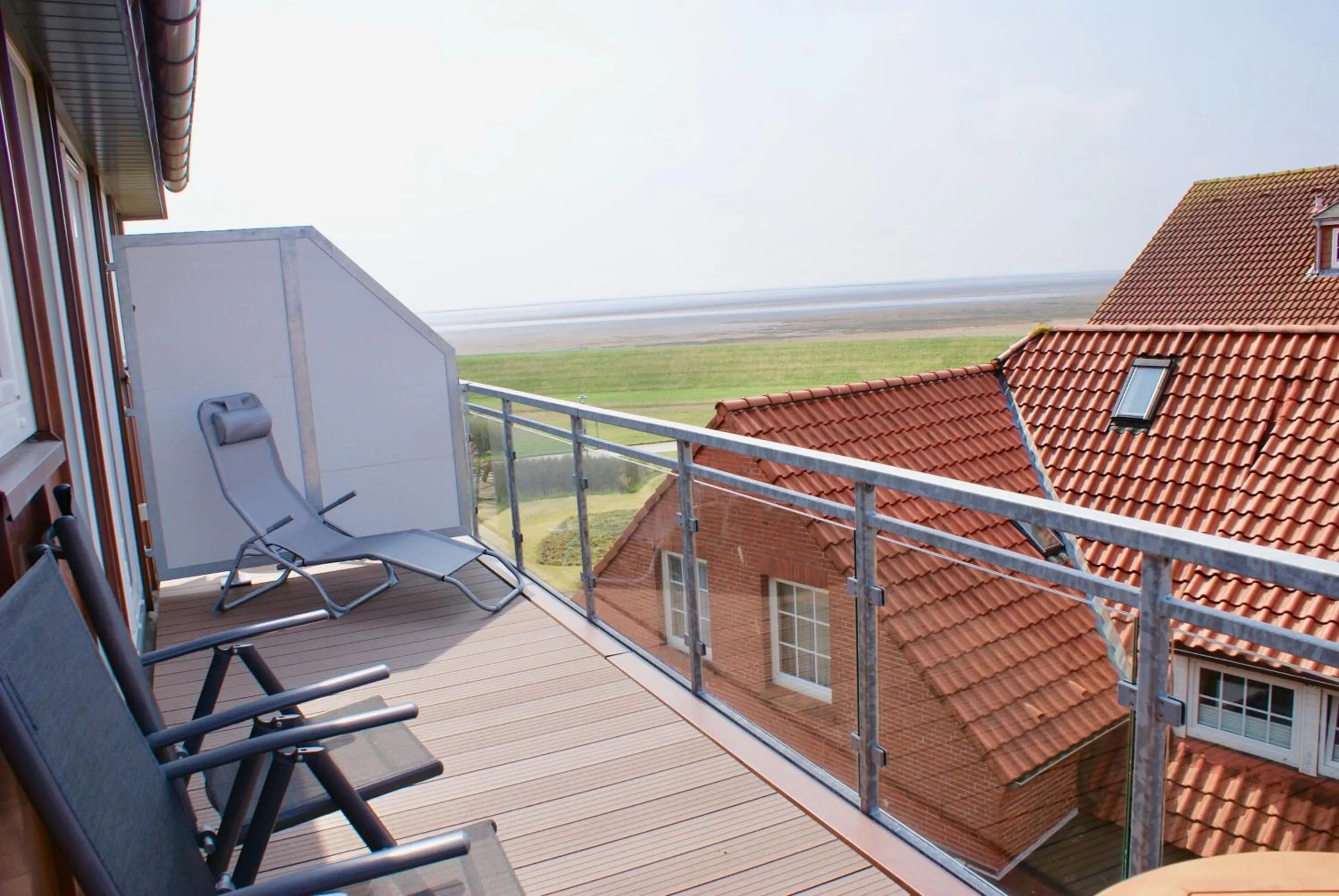 Balcony/Terrace in Deichhotel Rose