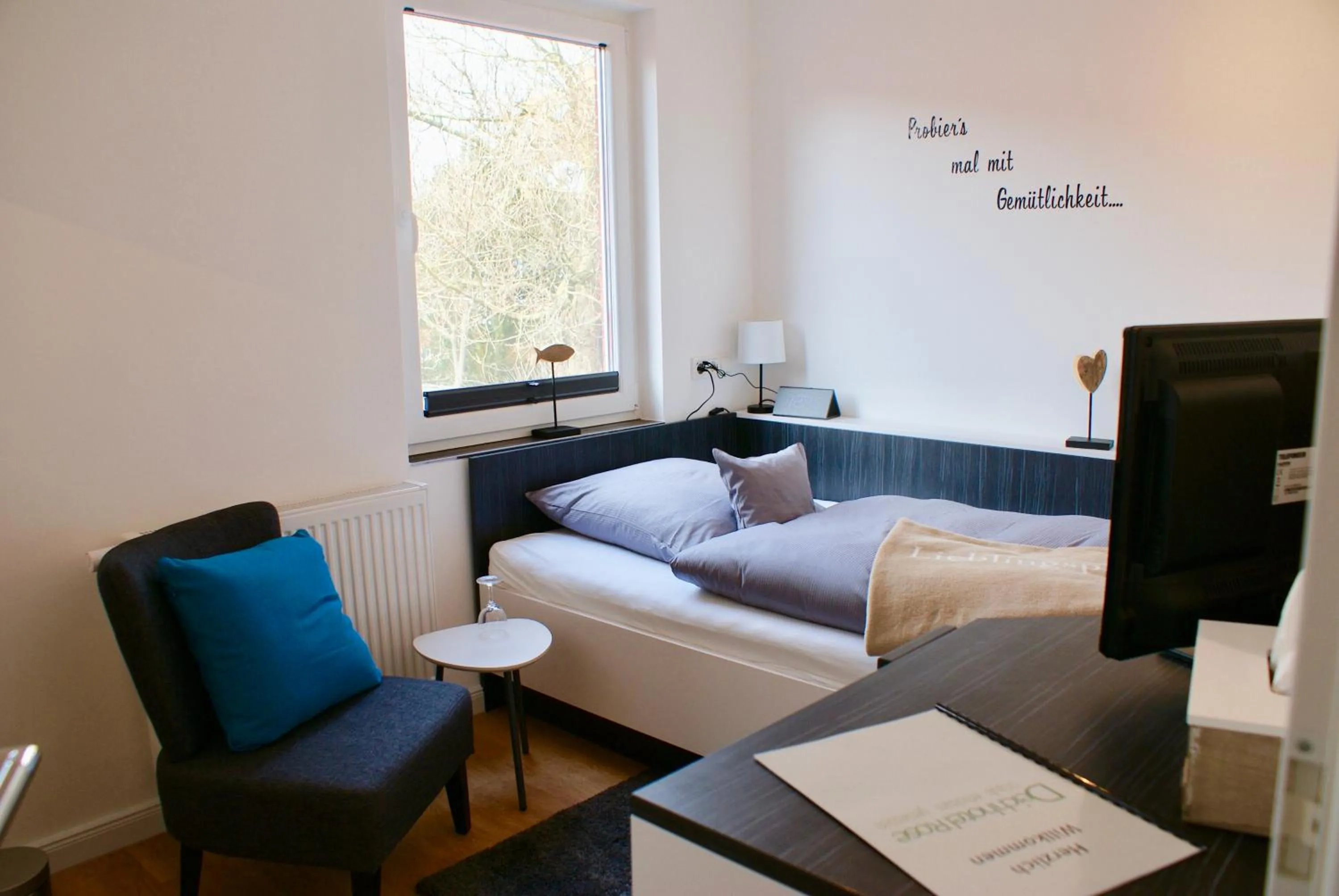 Decorative detail, Bed in Deichhotel Rose