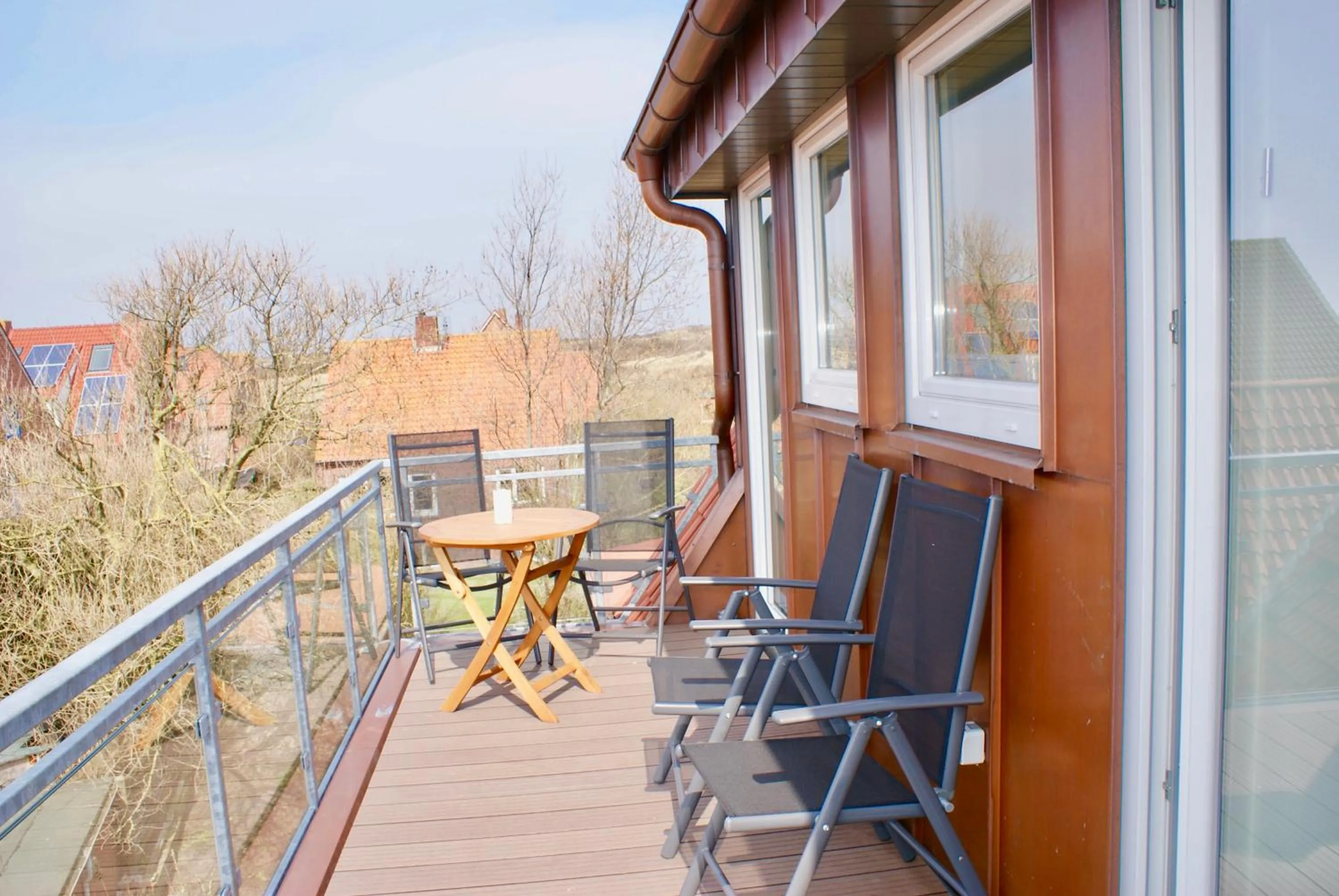 Balcony/Terrace in Deichhotel Rose