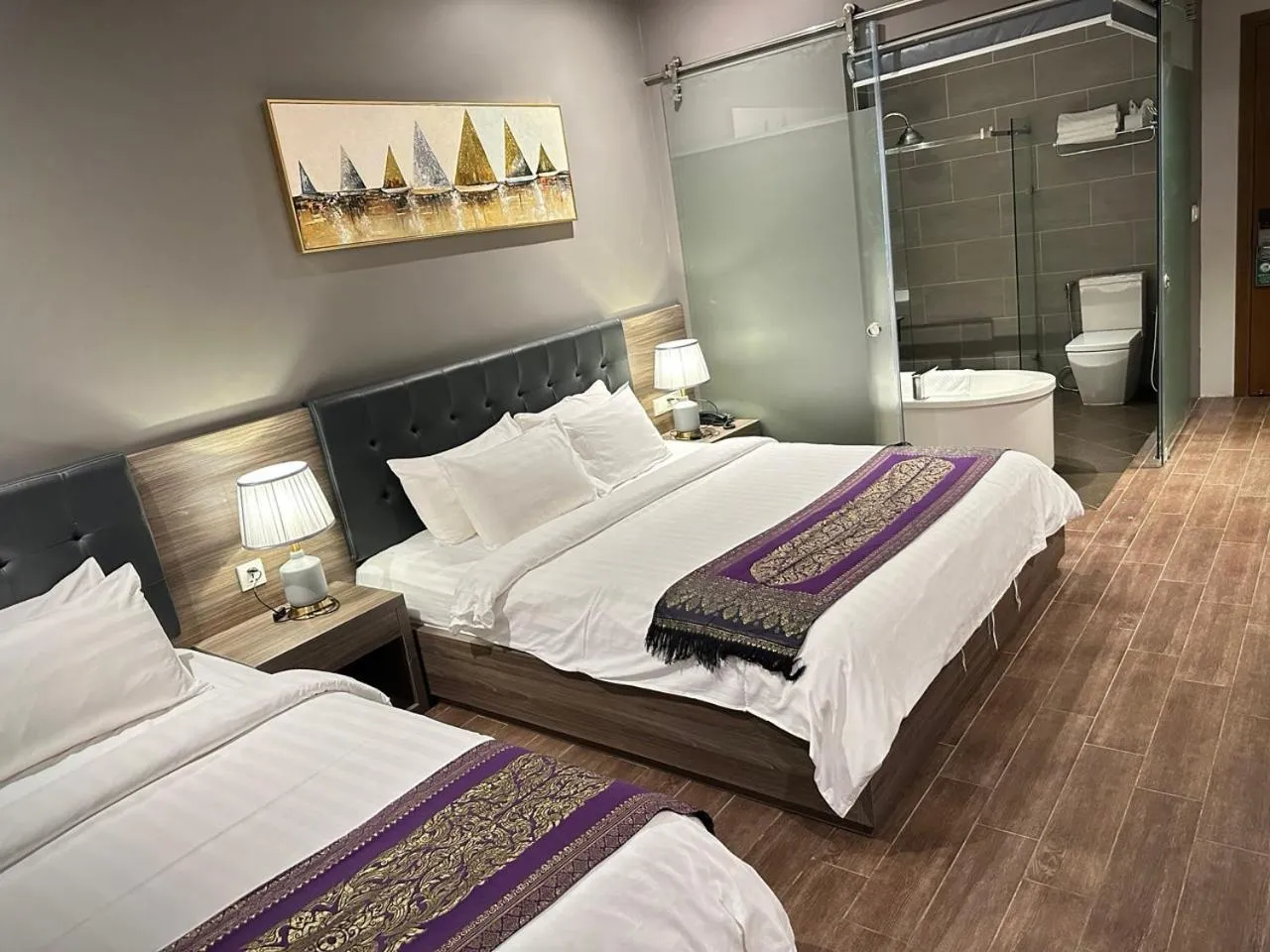 Bed in KEP BAY HOTEL & RESORT