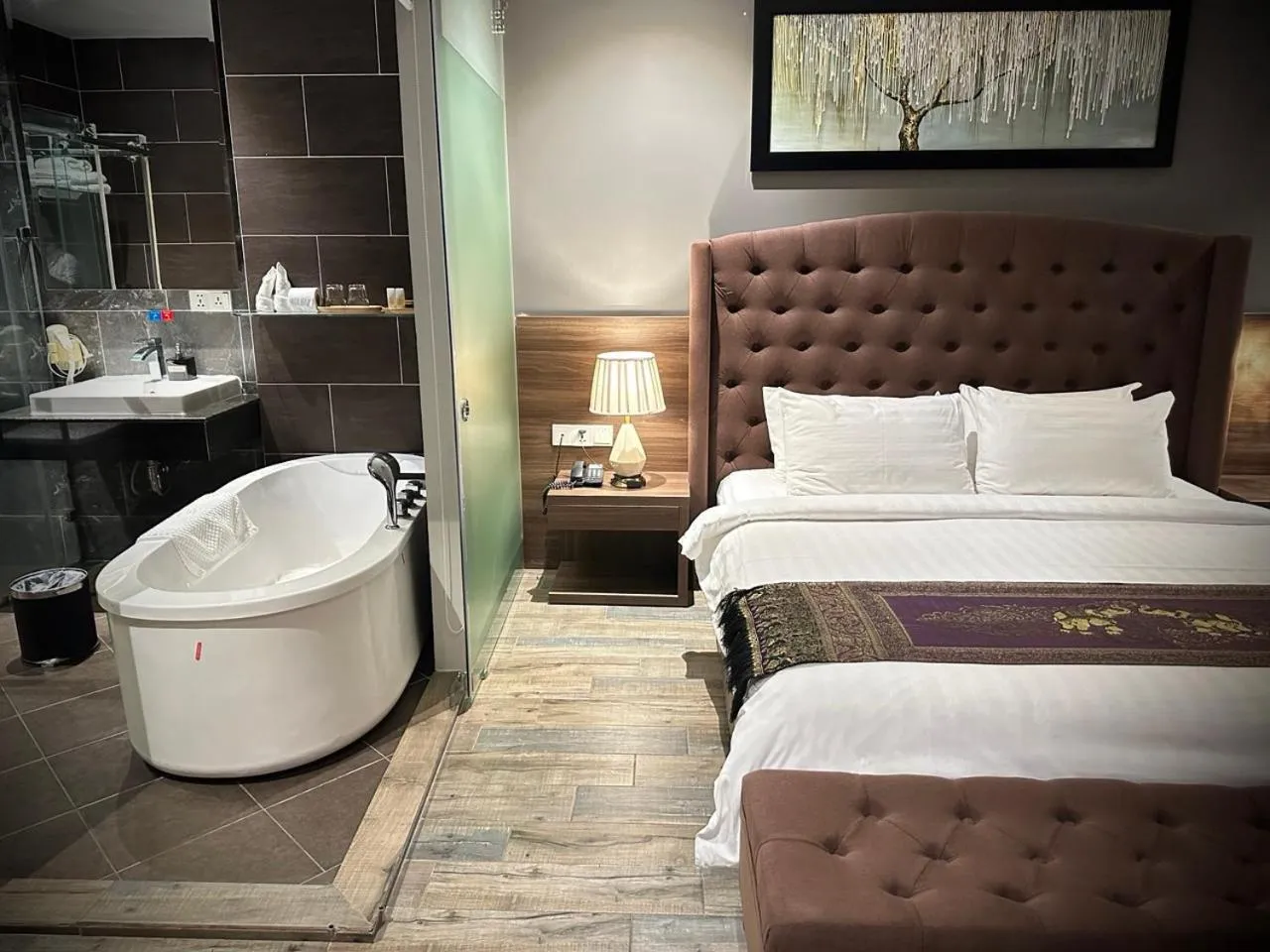 Bed in KEP BAY HOTEL & RESORT