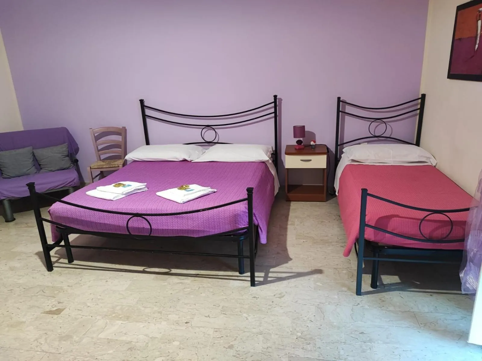 Bedroom, Bed in L'attico affittacamere B&B