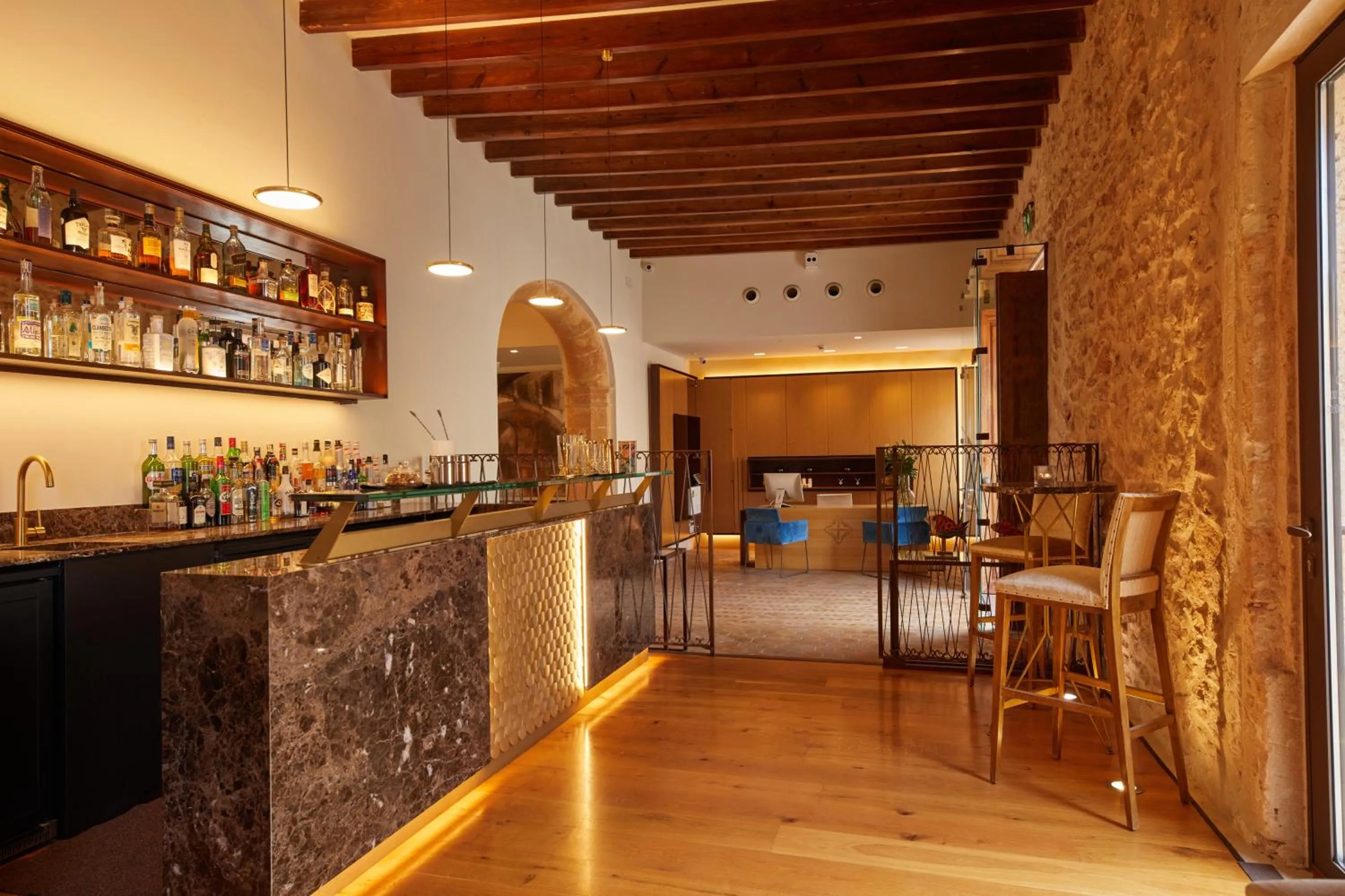 Lounge or bar in Sa Creu Nova Petit Palais Art & Spa