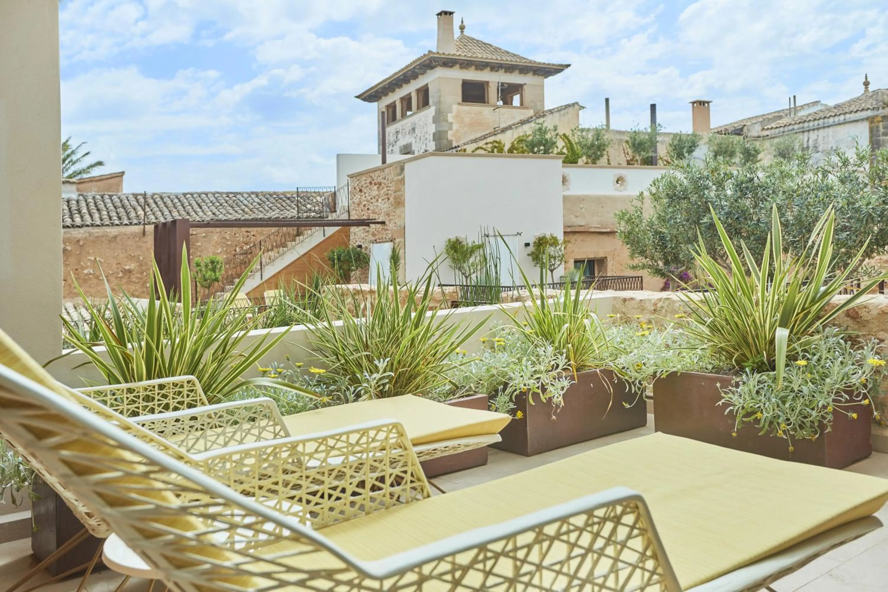 Balcony/Terrace in Sa Creu Nova Petit Palais Art & Spa