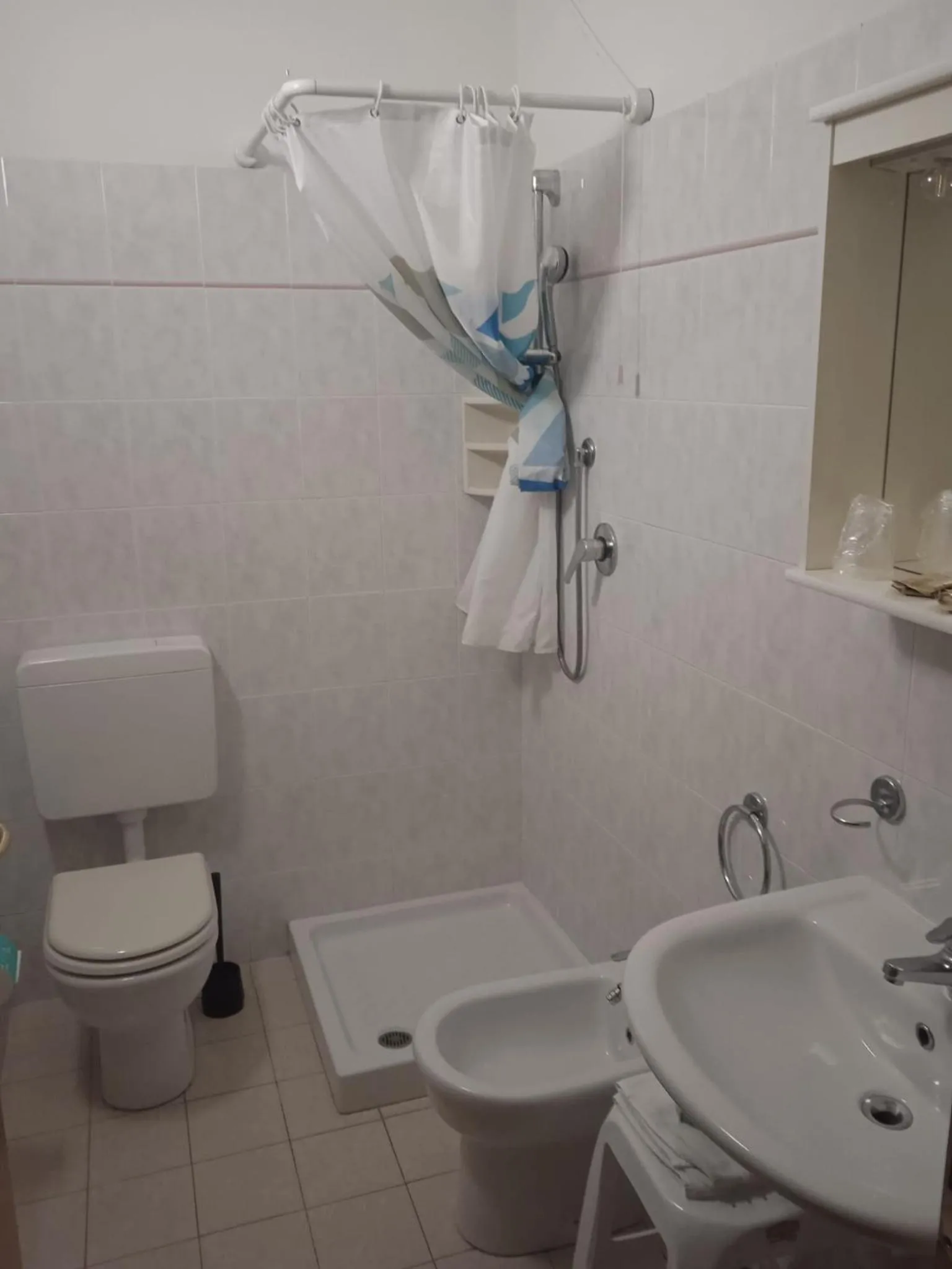 Shower in Hotel Villa Paolina