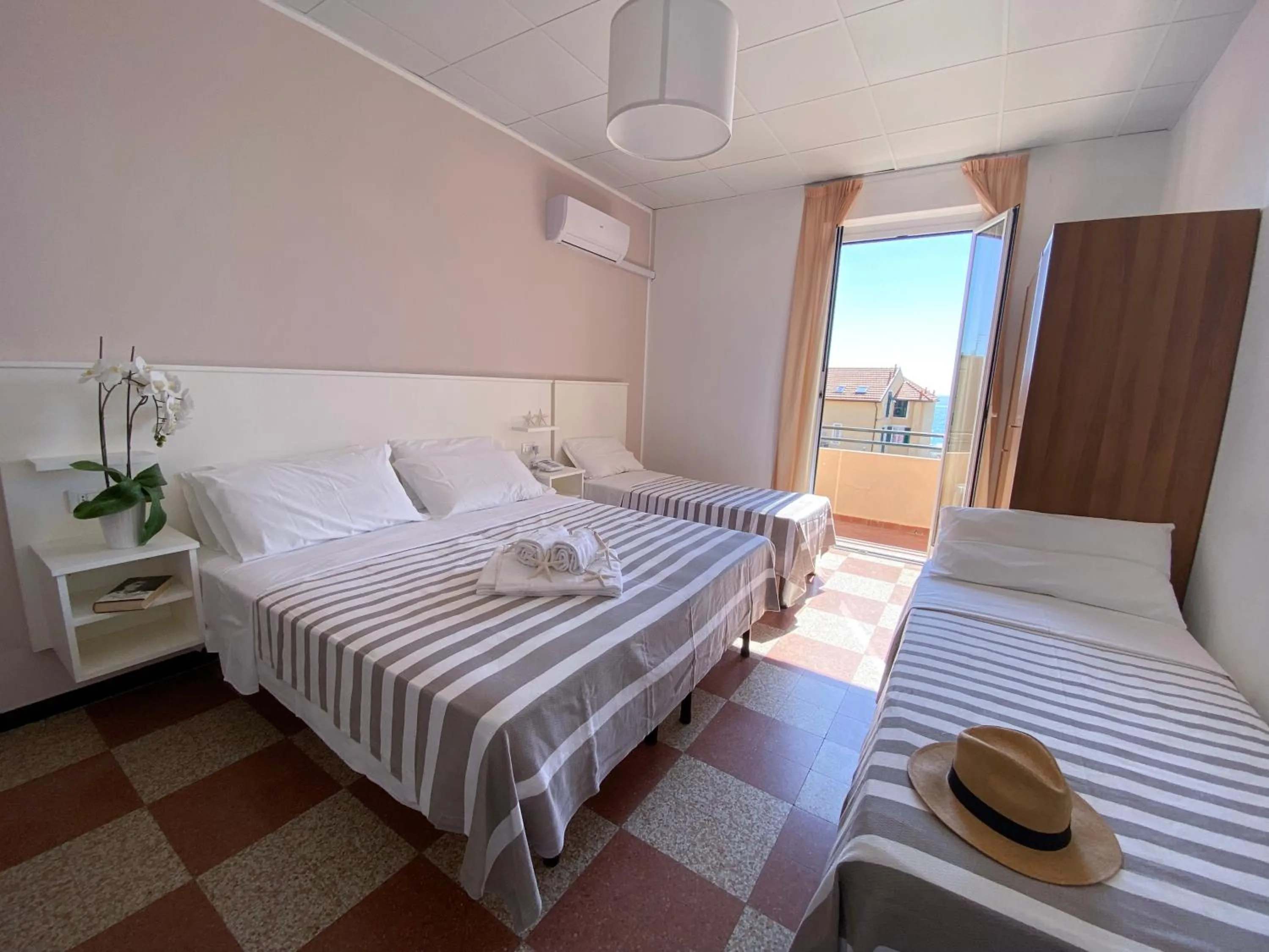 Bed in Hotel Villa Paolina