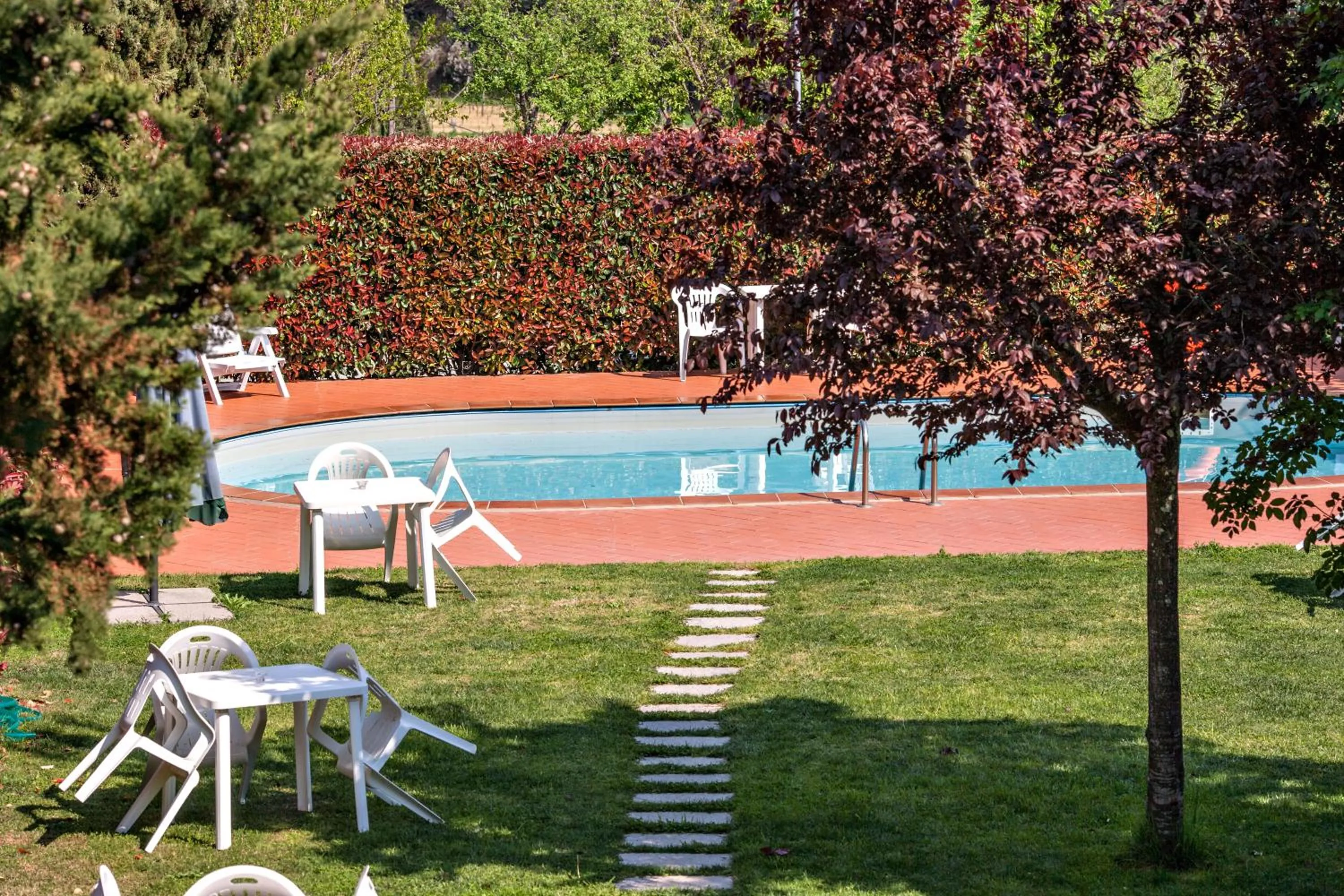 Pool view in Agriturismo Il Piastrino