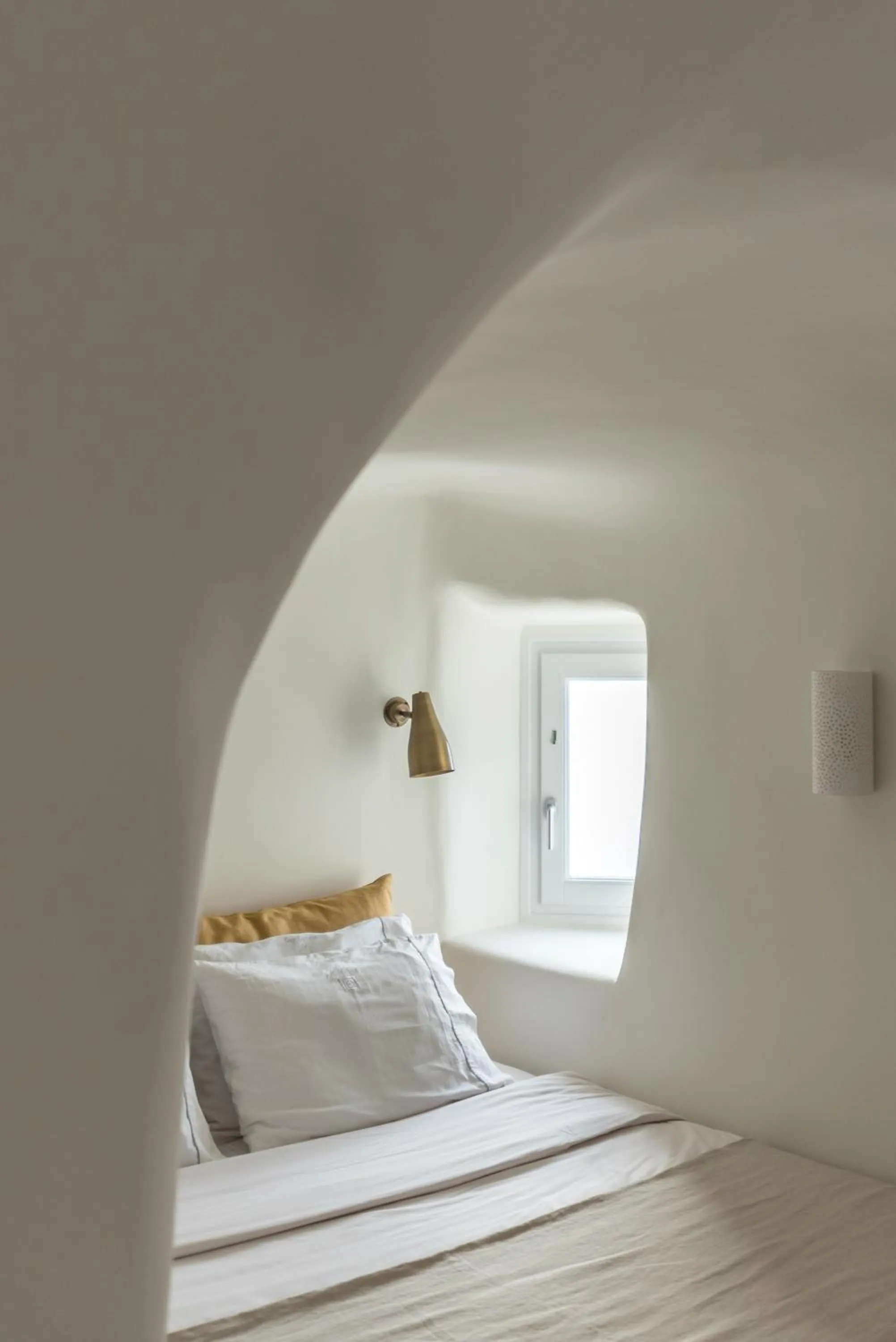 Bedroom, Bed in Art Maisons Oia Castle