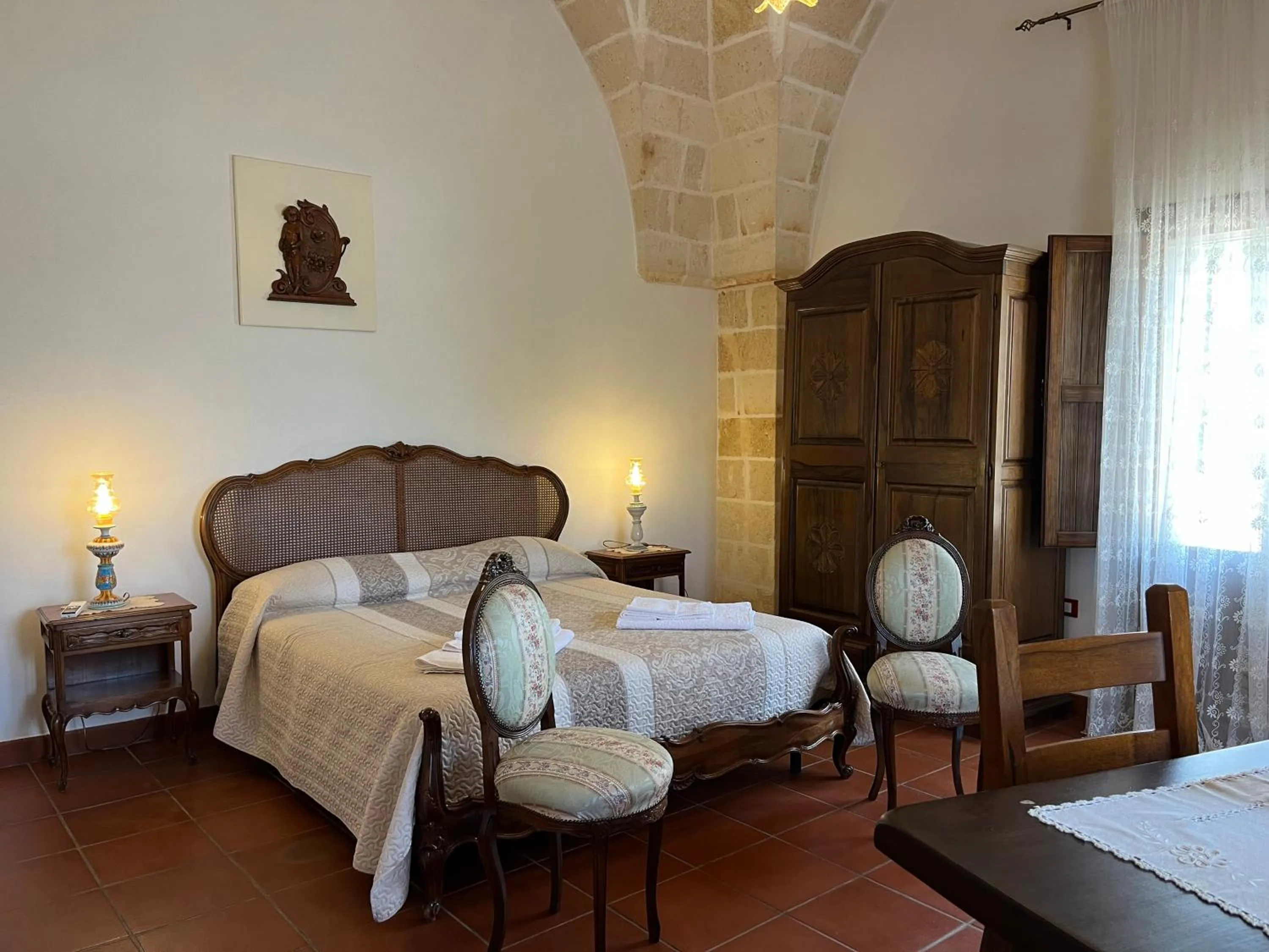 Bedroom, Bed in Masseria La Camardia