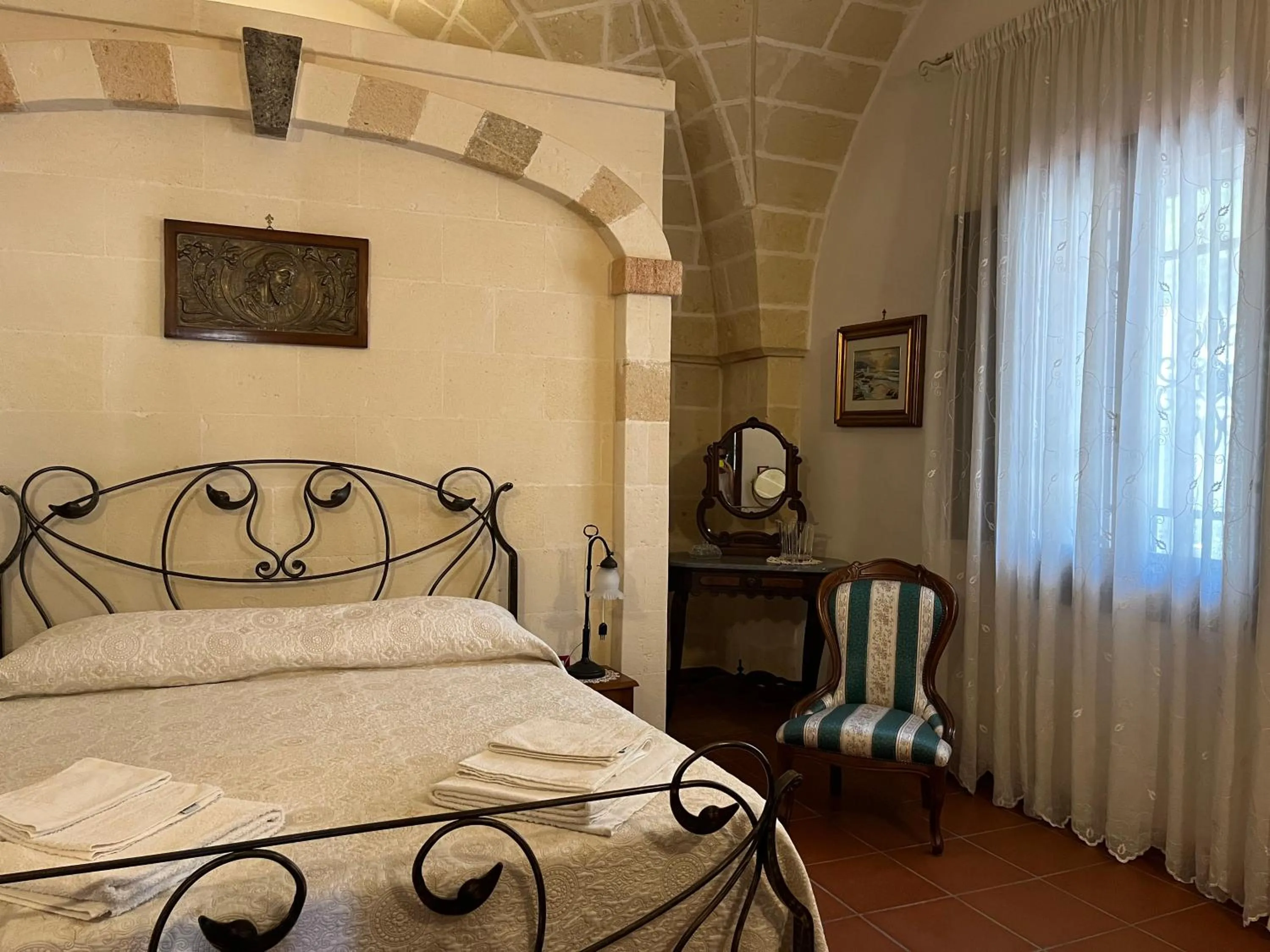 Bedroom, Bed in Masseria La Camardia