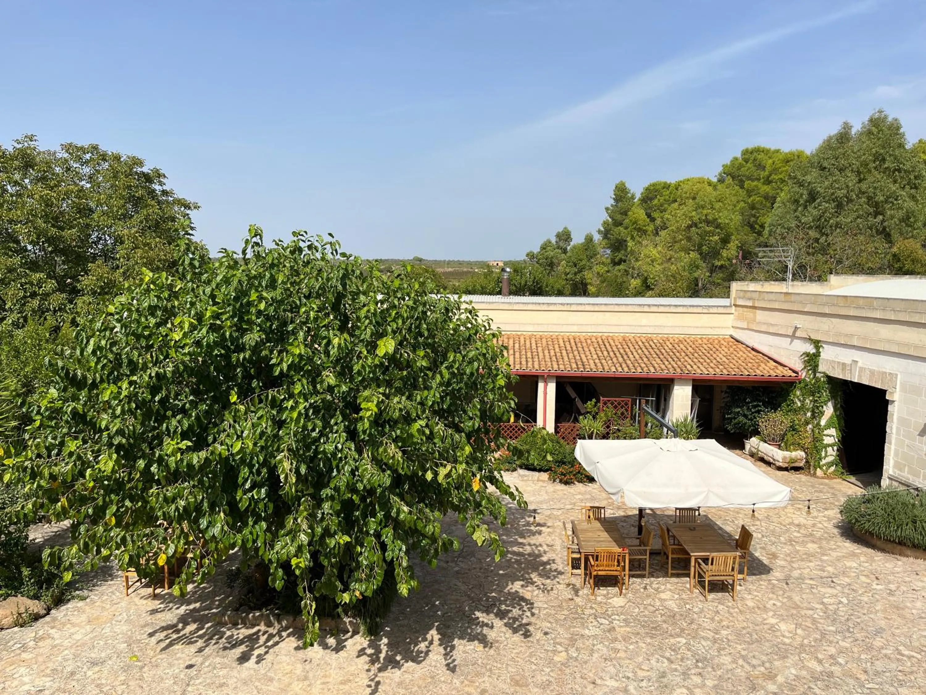 Garden view in Masseria La Camardia
