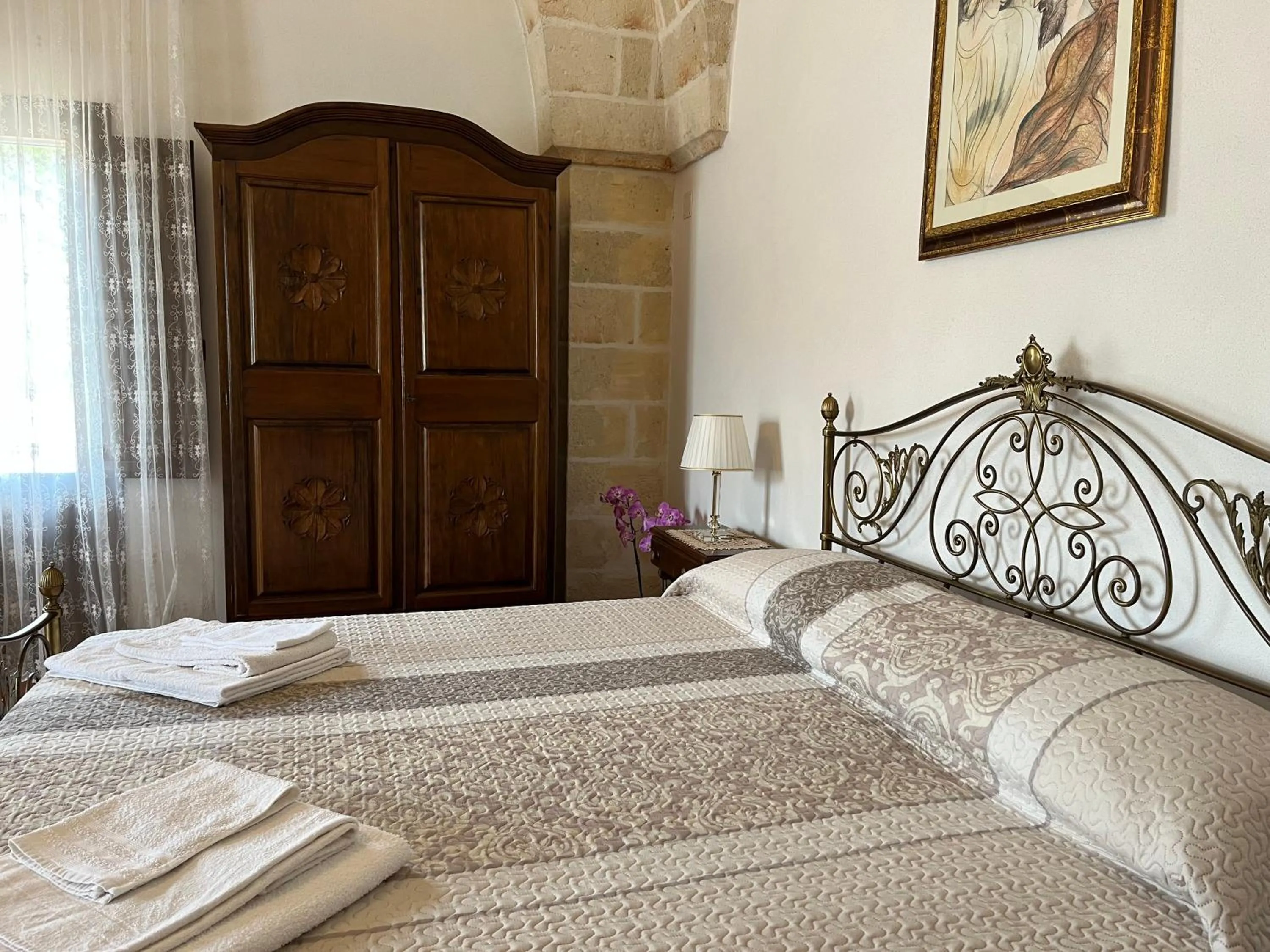 Bedroom, Bed in Masseria La Camardia