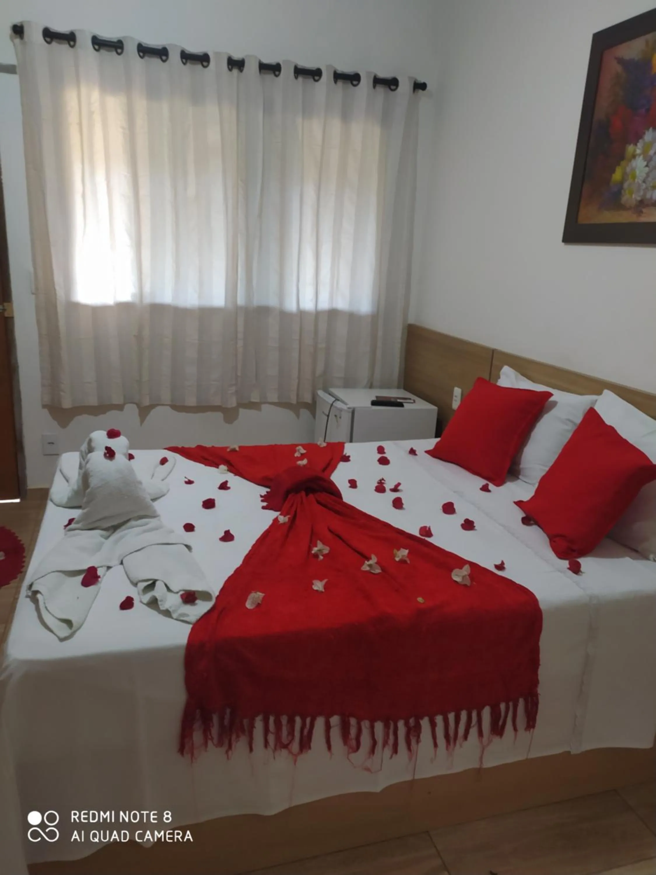 Bed in Pousada Irmãos da Serra