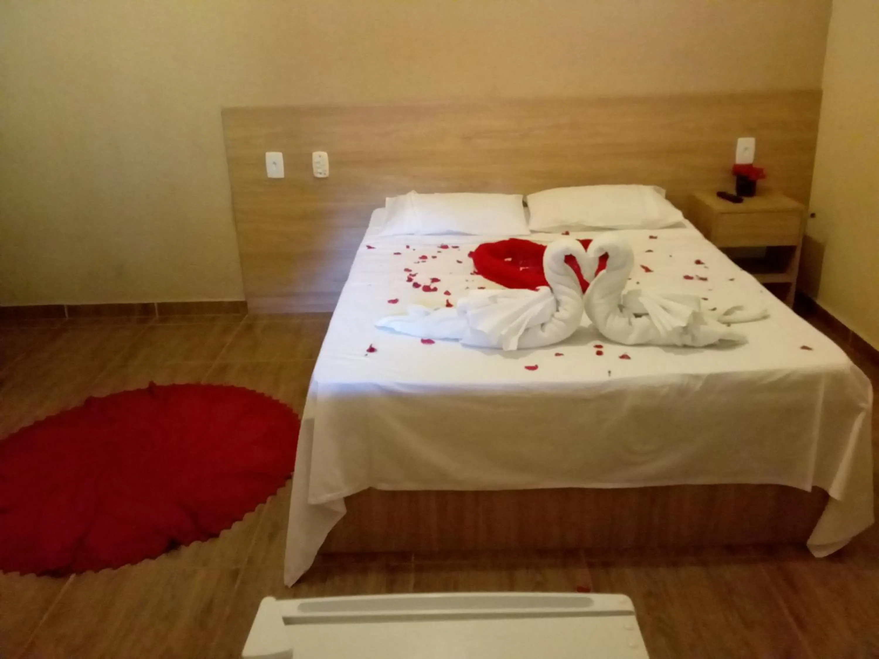 Bed in Pousada Irmãos da Serra