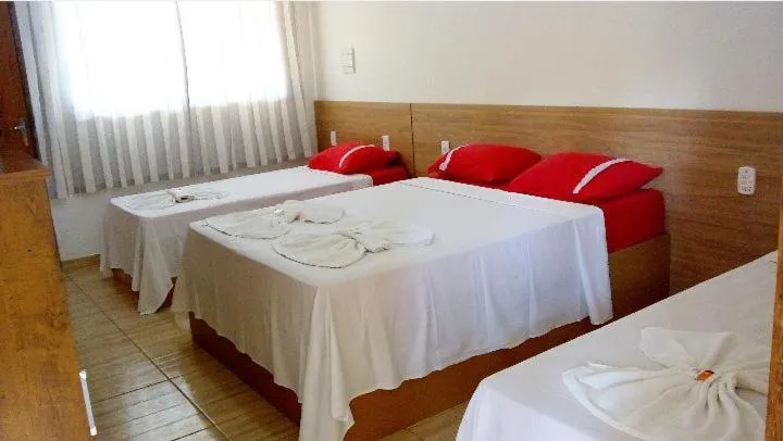 Bed in Pousada Irmãos da Serra