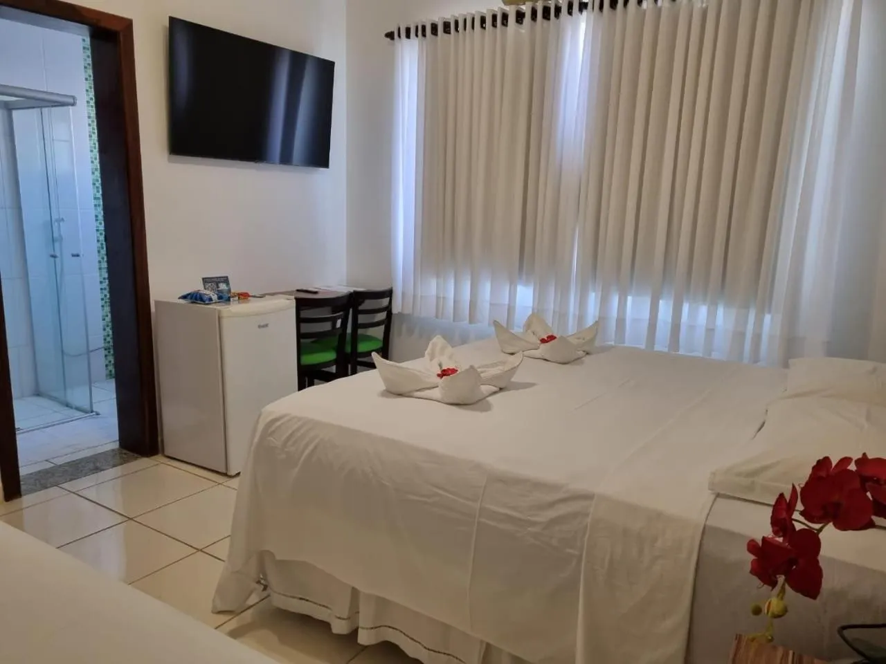 Bed in Hotel Estrela Mares