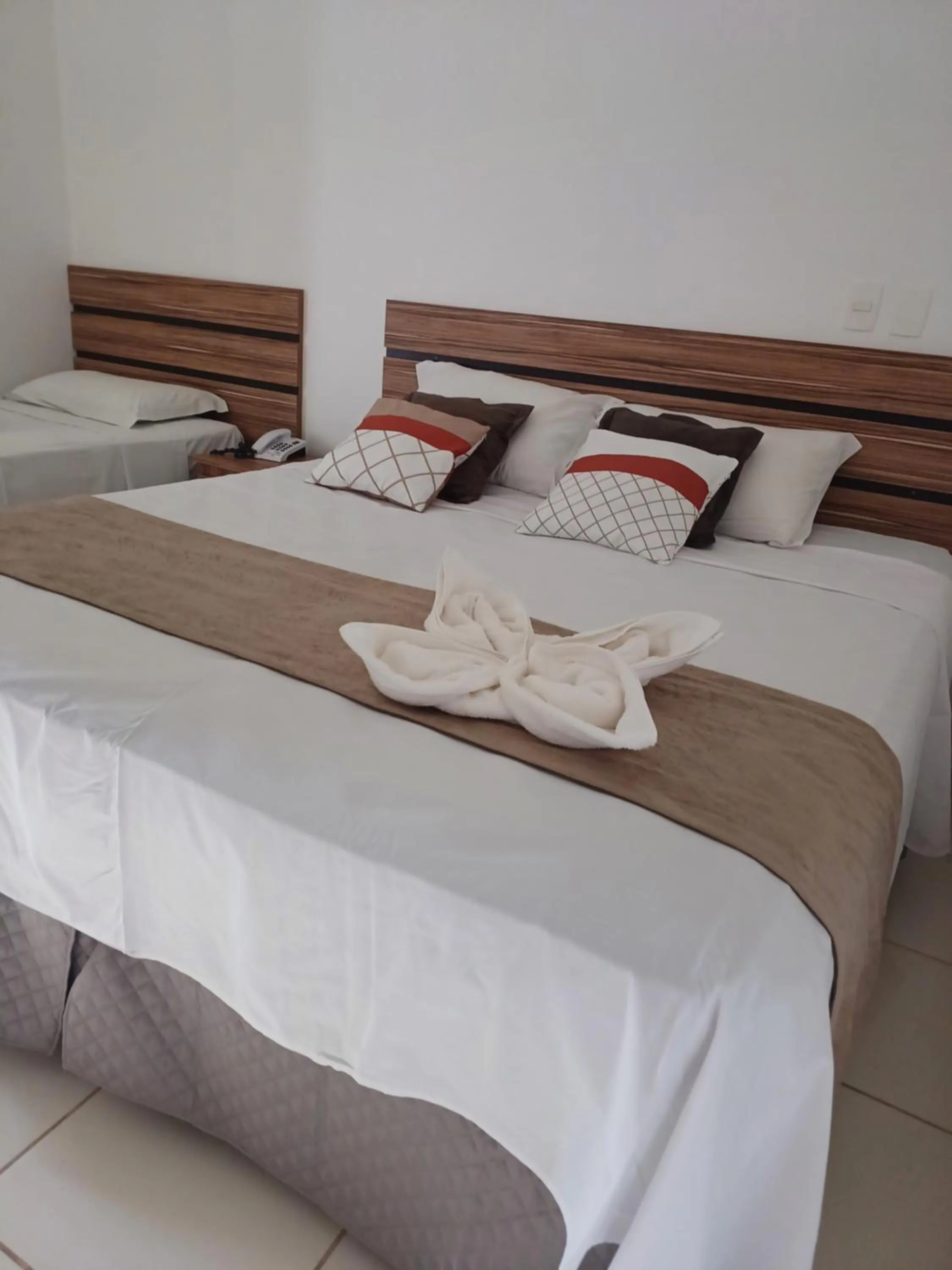 Bed in Hotel Estrela Mares