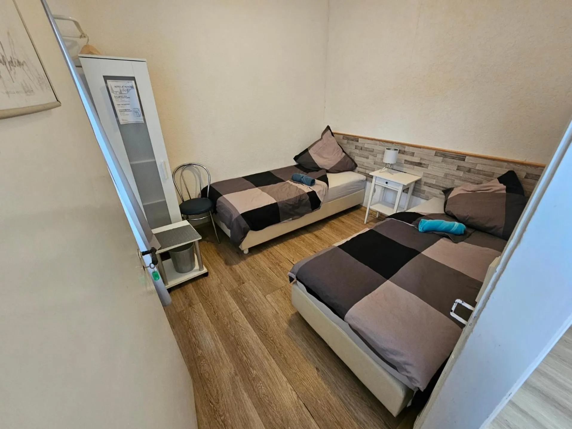 Bedroom, Bed in Hotel & Hostel Albstadt