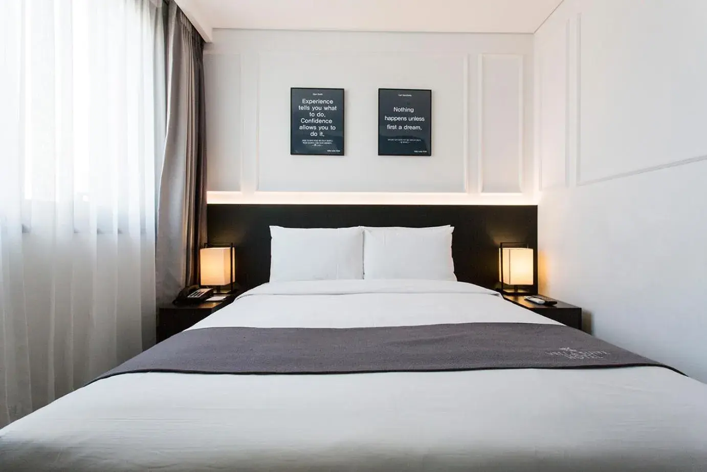 Bed in Vella Suite Hotel Bed in Vella Suite Hotel