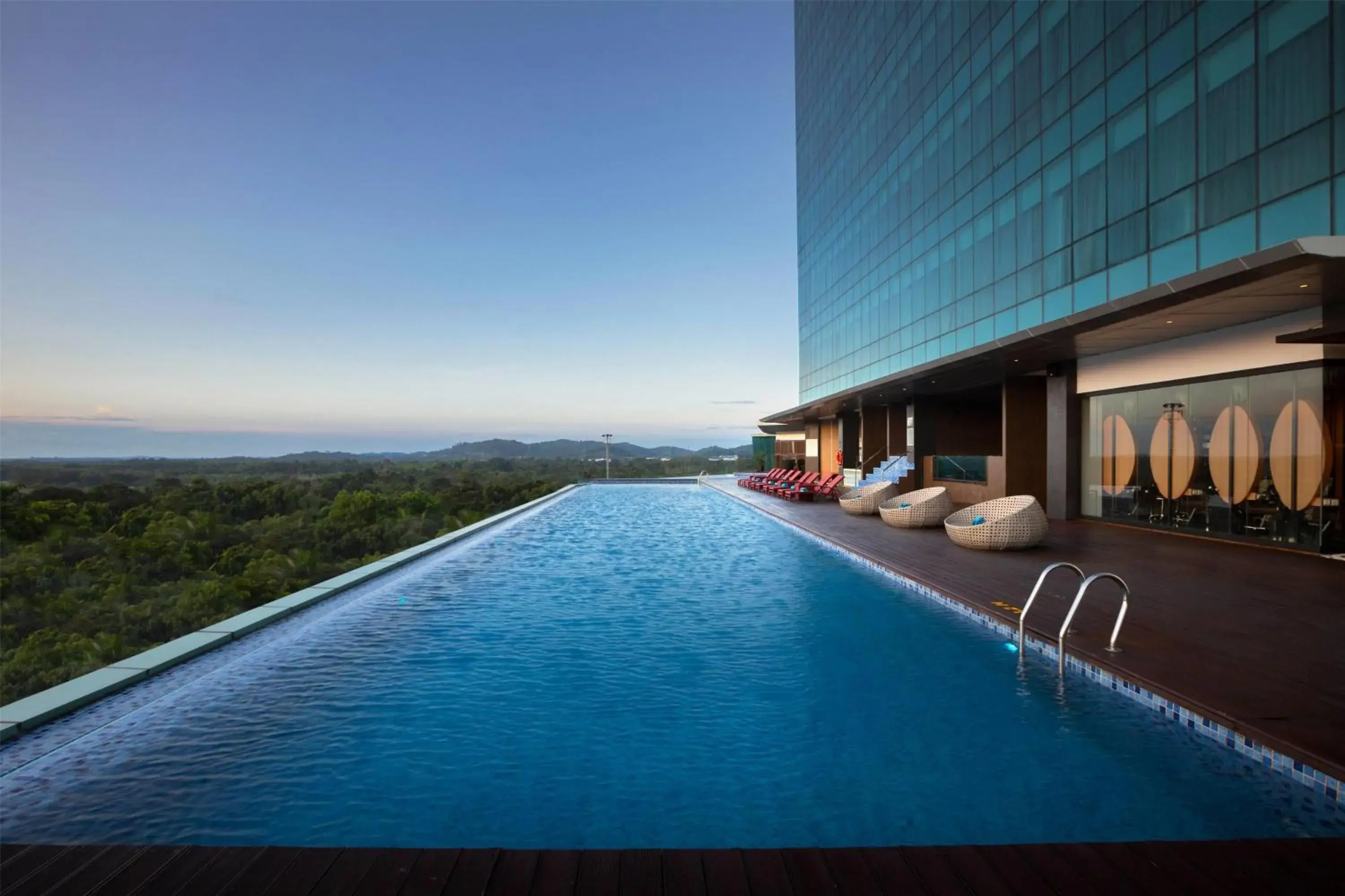 Pool view in Wyndham Panbil Batam Pool view in Wyndham Panbil Batam