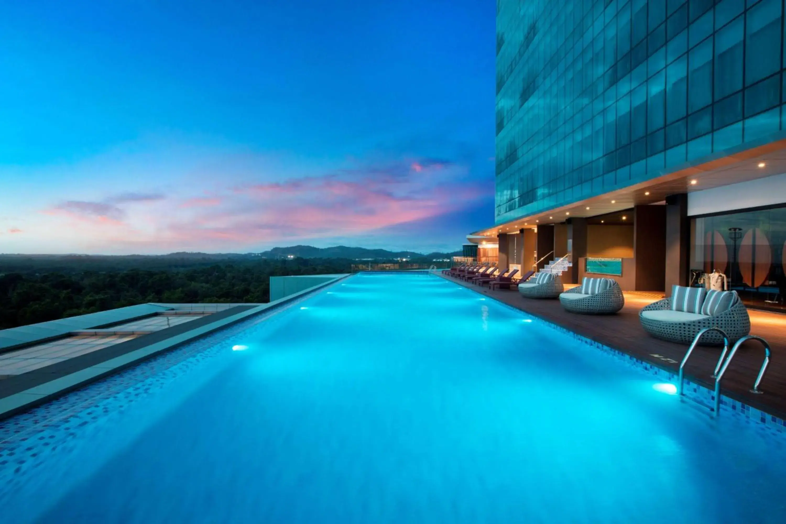 Pool view in Wyndham Panbil Batam Pool view in Wyndham Panbil Batam