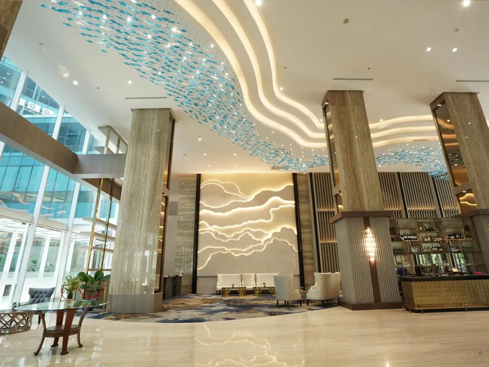 Lobby or reception in Wyndham Panbil Batam Lobby or reception in Wyndham Panbil Batam