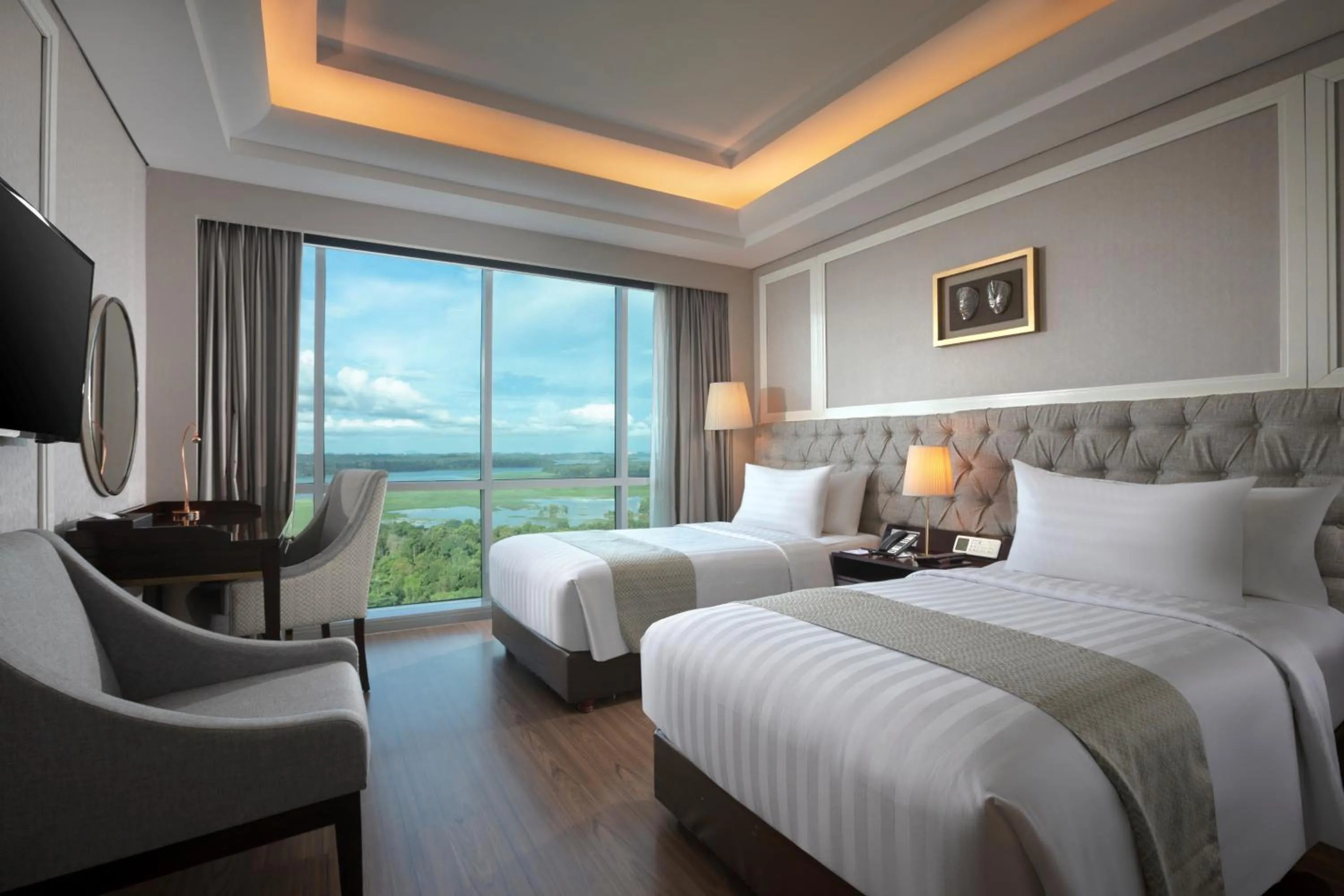 Bedroom, Bed in Wyndham Panbil Batam