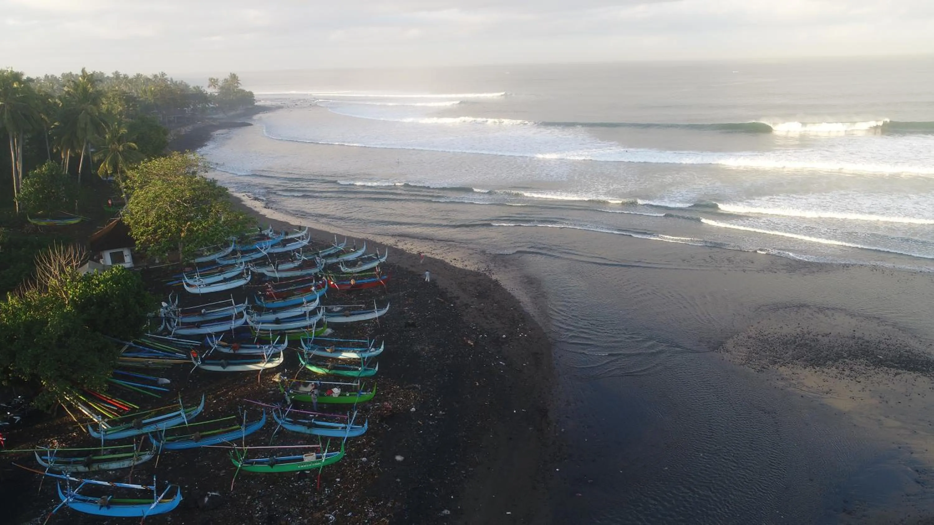 Beach in Medewi Secret SurfCamp