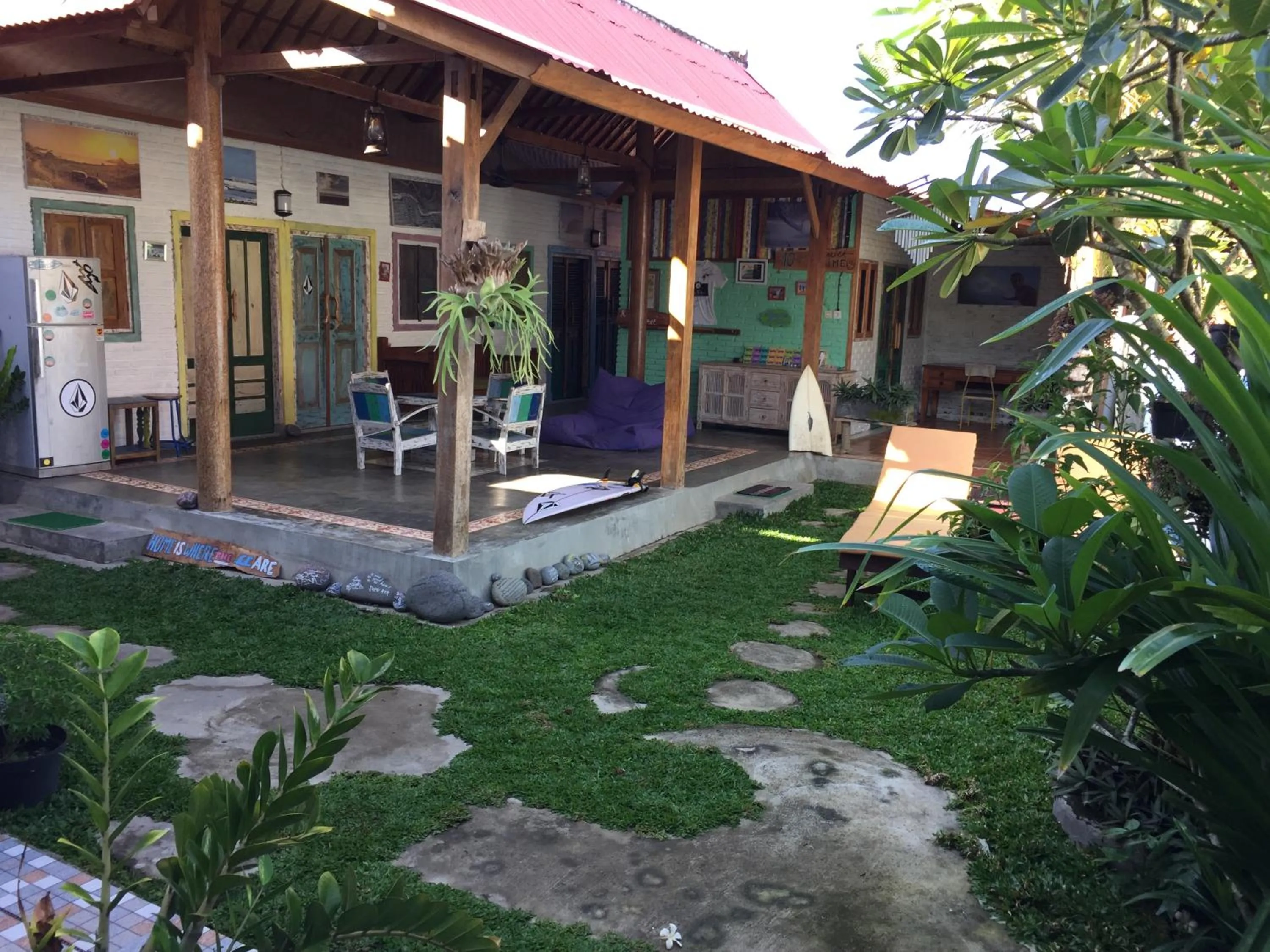 Living room in Medewi Secret SurfCamp