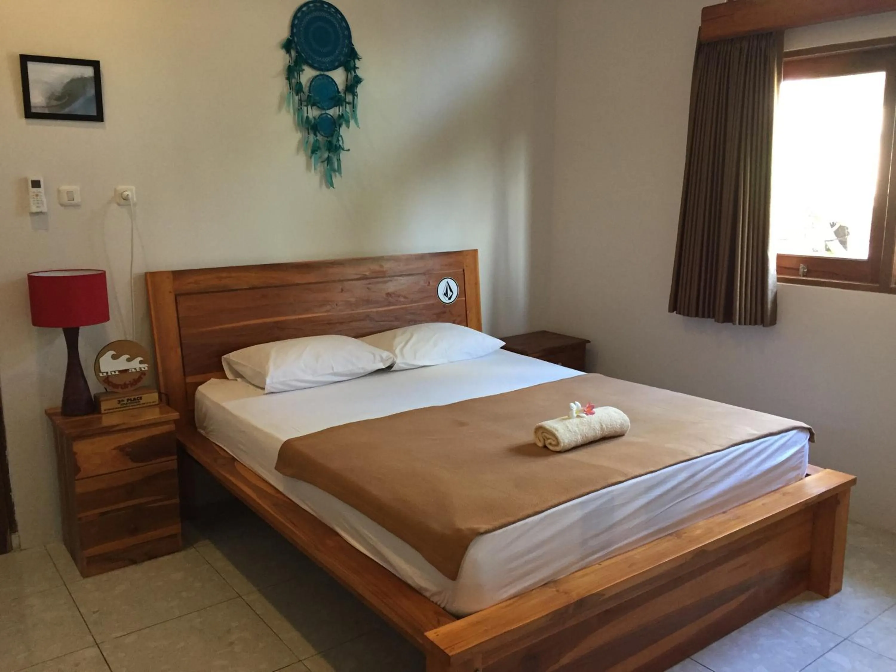 Bedroom, Bed in Medewi Secret SurfCamp