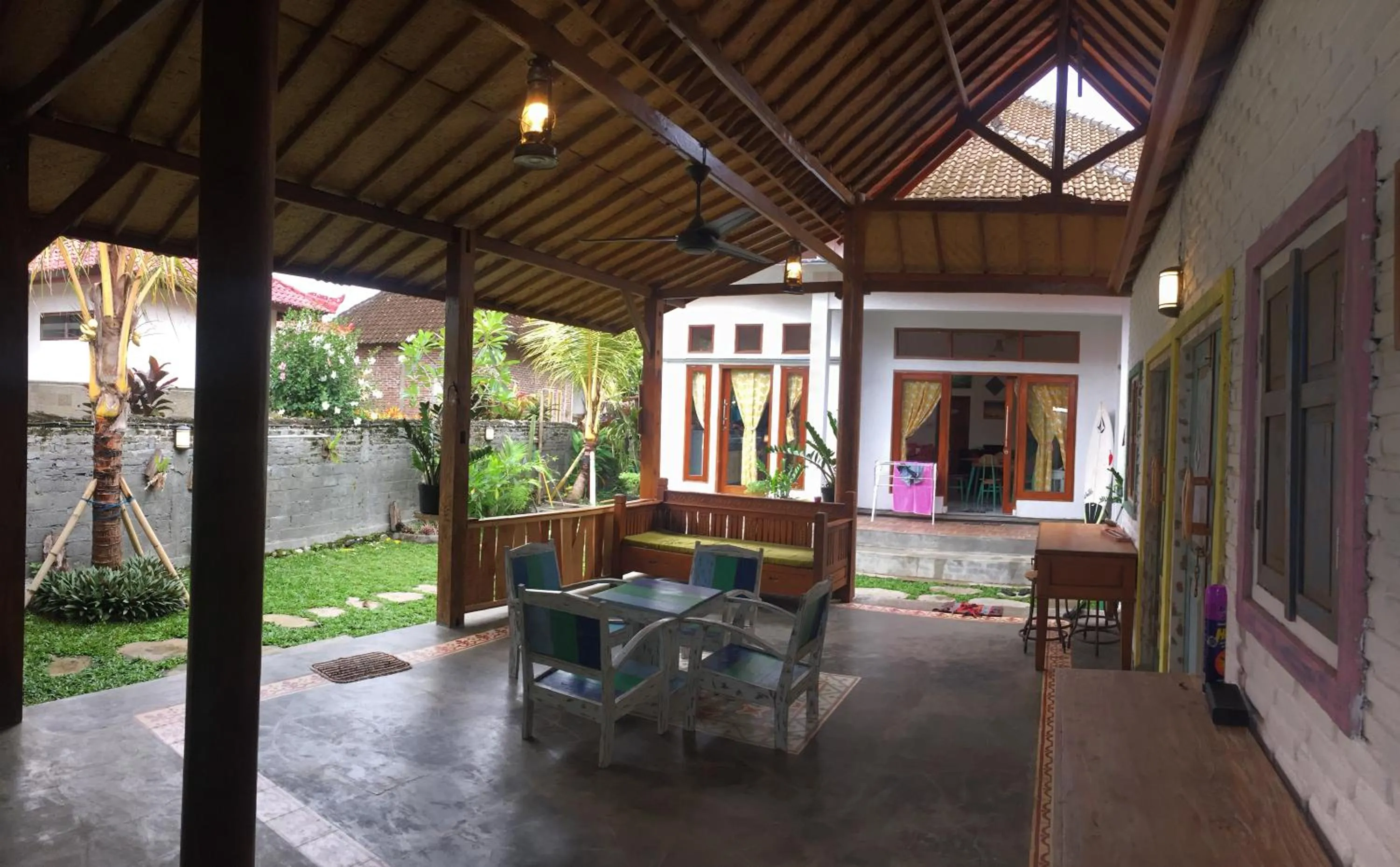 Balcony/Terrace in Medewi Secret SurfCamp