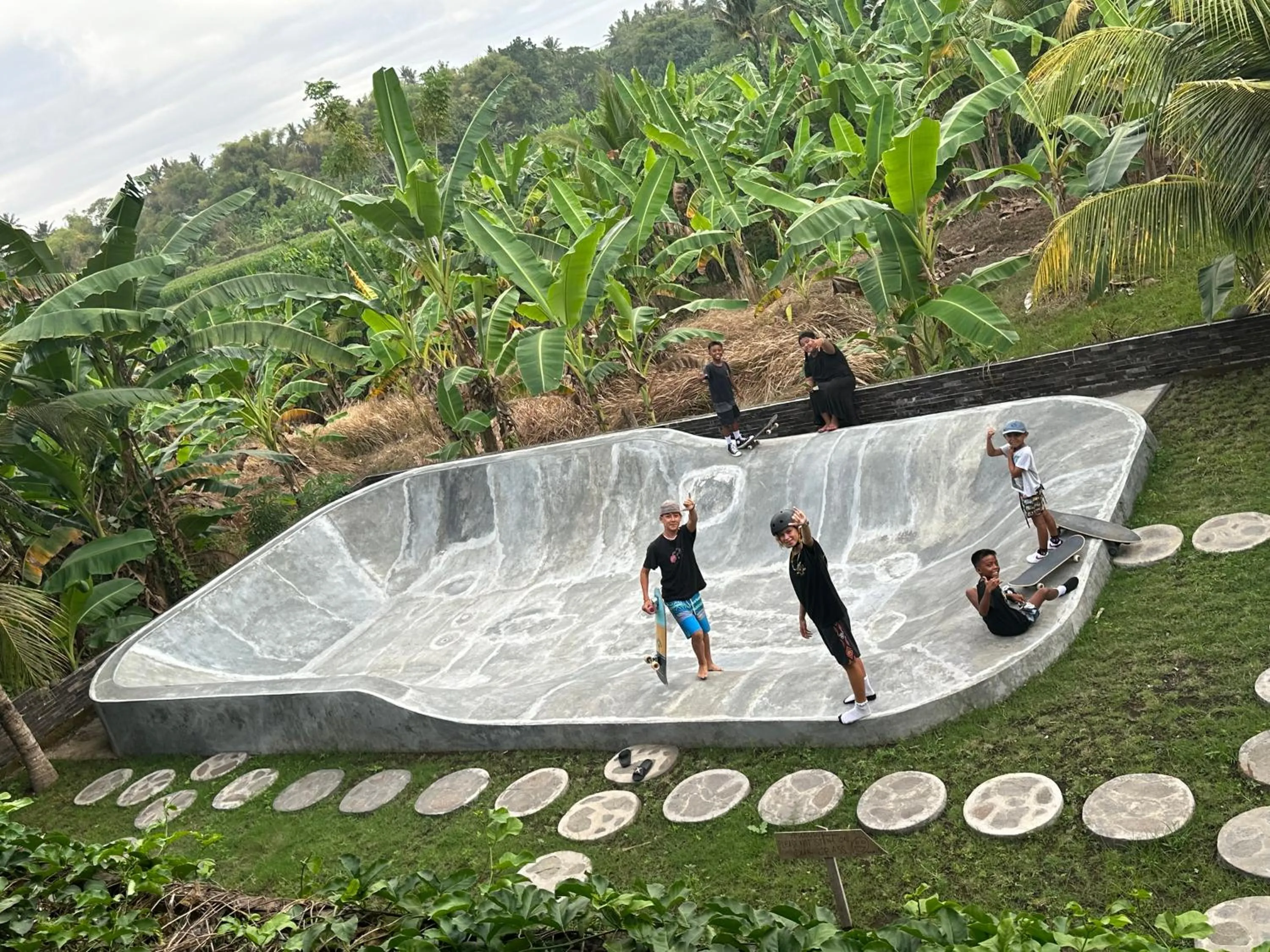 Garden in Medewi Secret SurfCamp