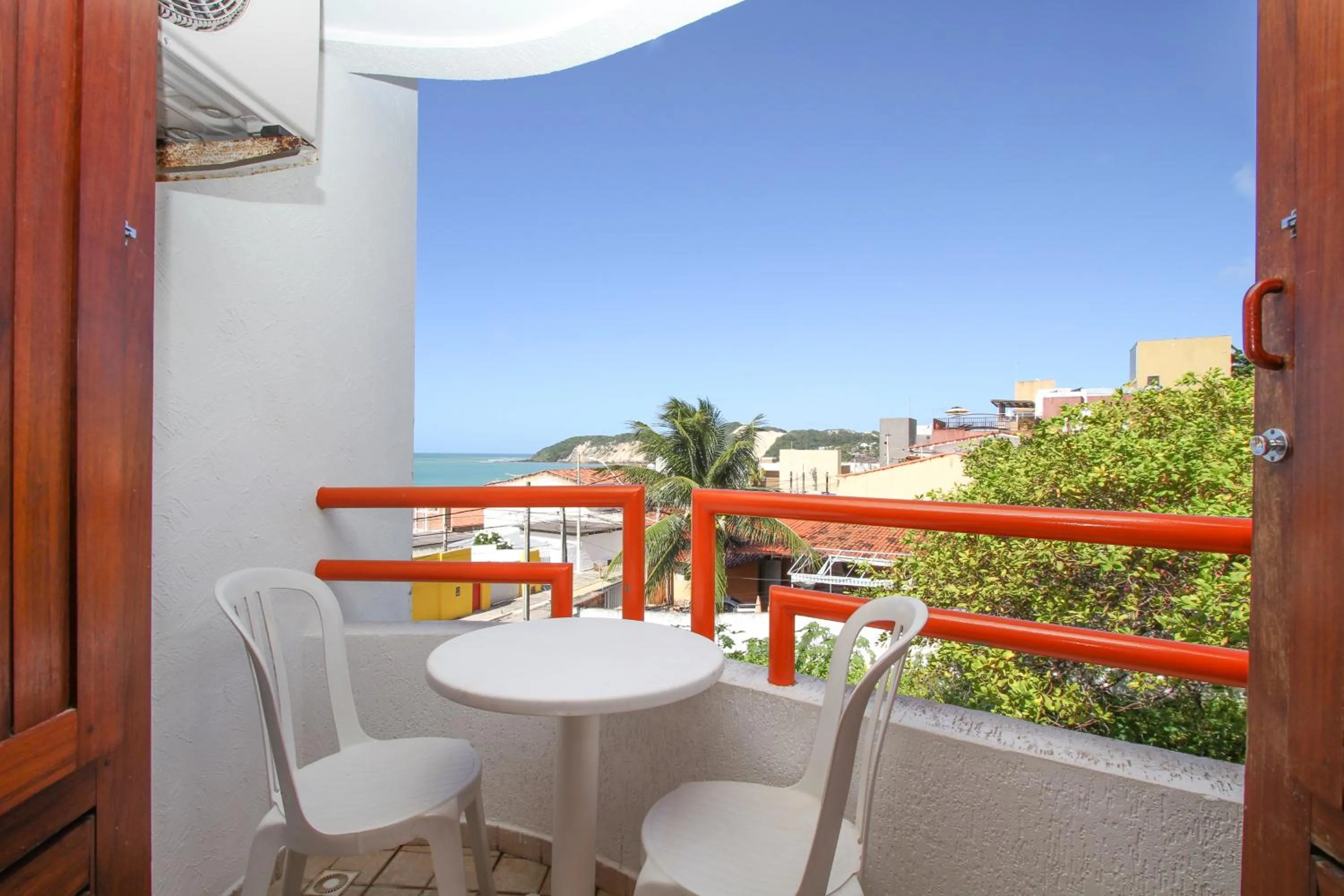 Balcony/Terrace in Marambaia Apart Hotel