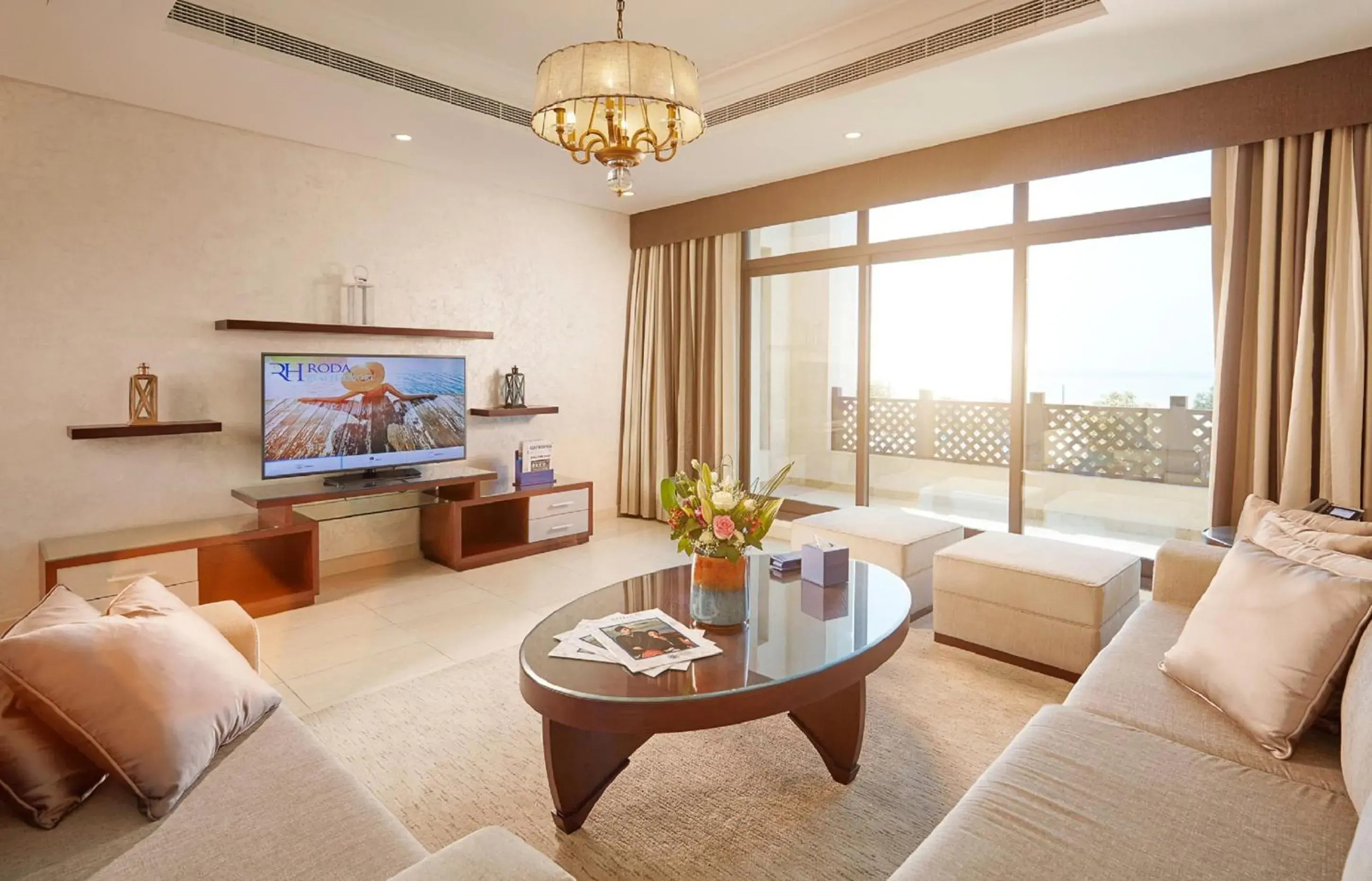 Living room in Roda Beach Resort Living room in Roda Beach Resort