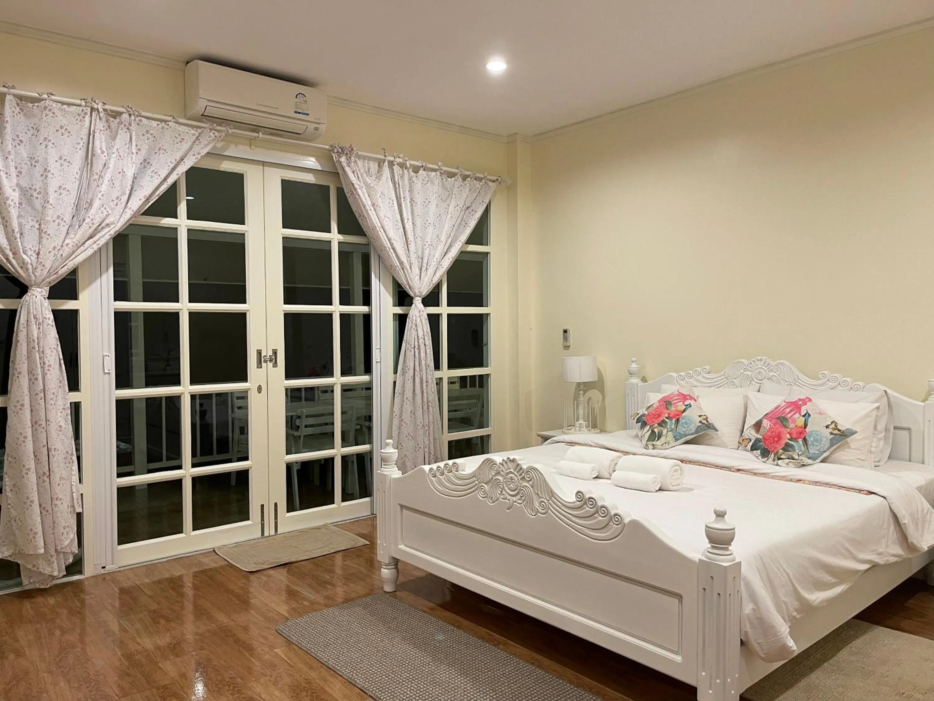 Bedroom, Bed in Misty English Cottage