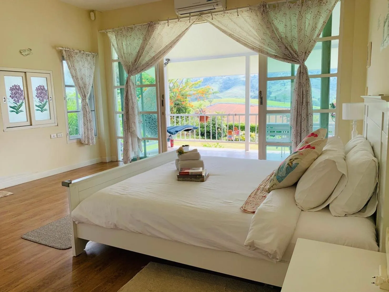 Bed in Misty English Cottage