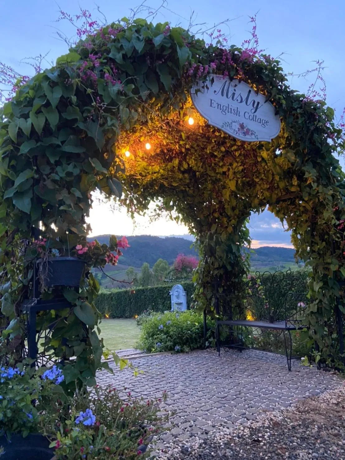 Garden in Misty English Cottage