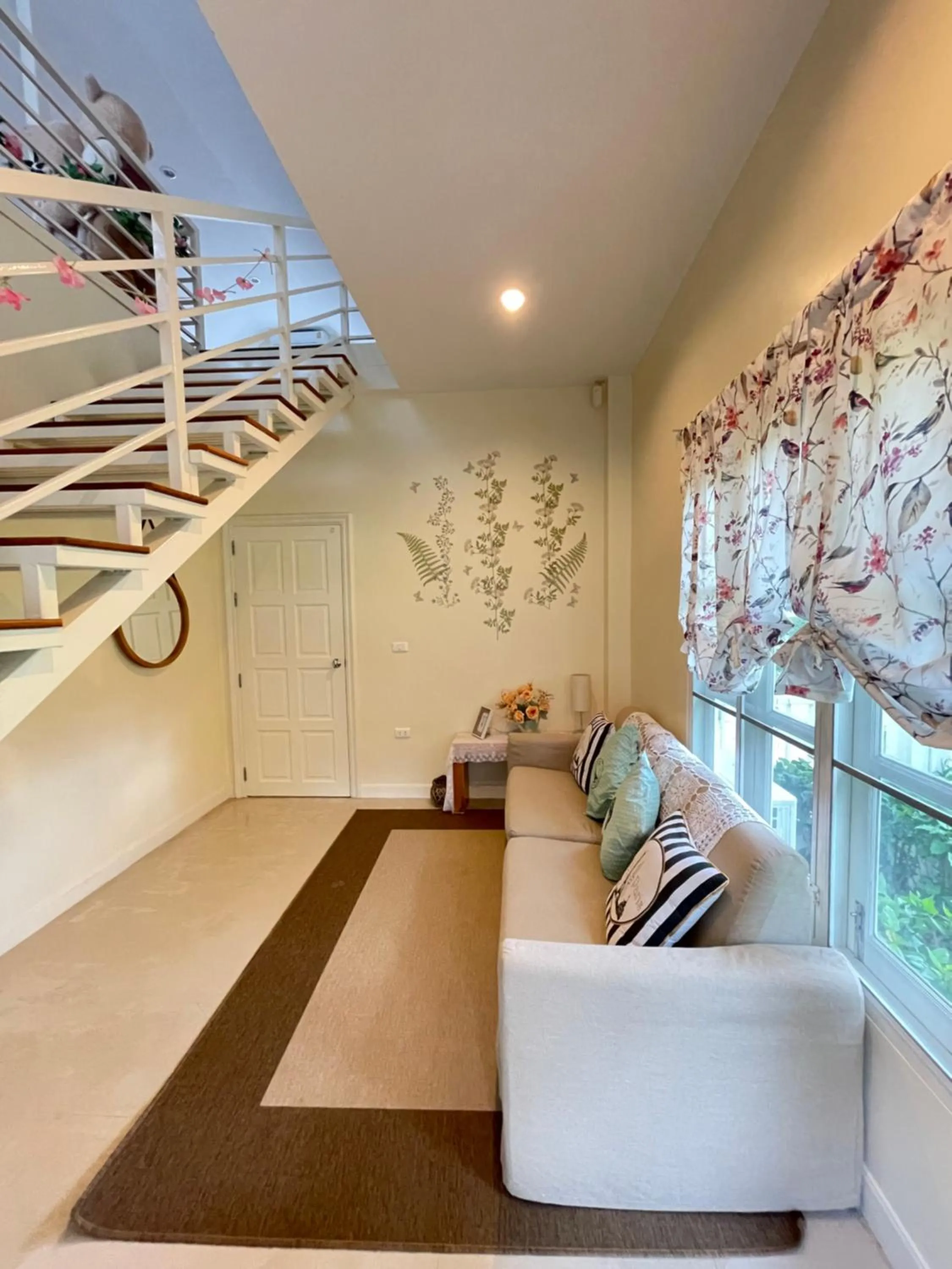 Seating area in Misty English Cottage