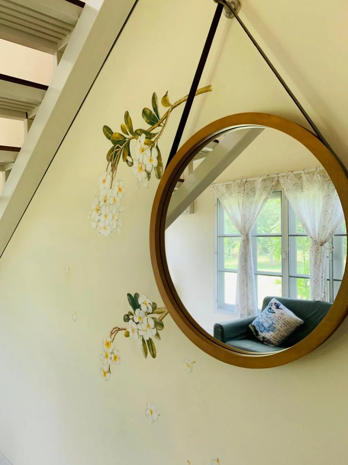 Seating area in Misty English Cottage