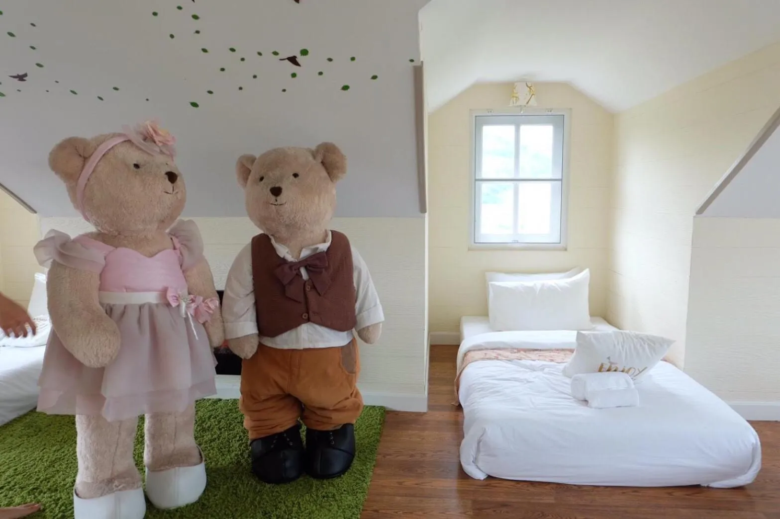 Bed in Misty English Cottage