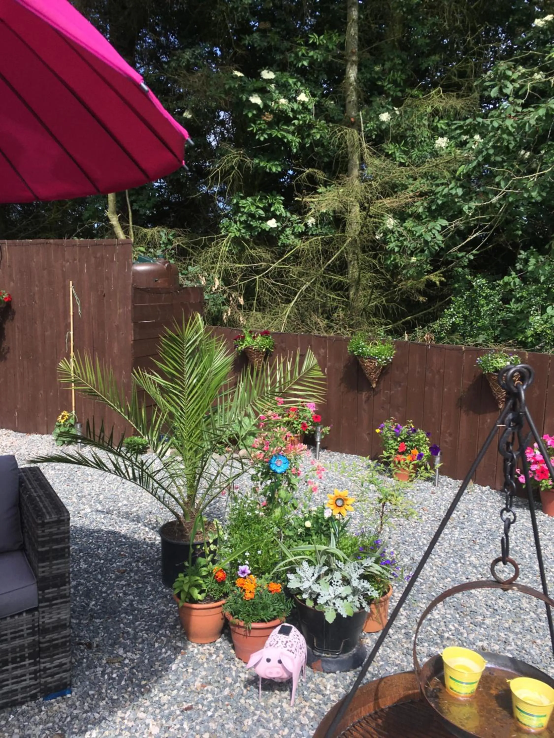 Garden in Bankhead Accommodation Aberdeenshire