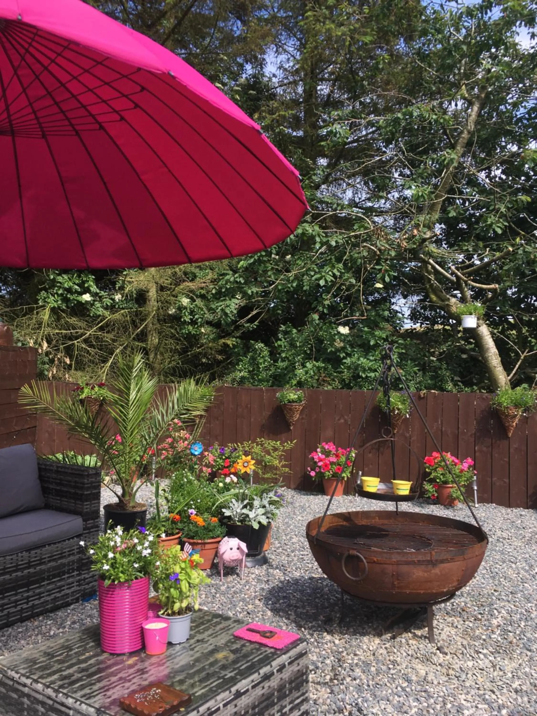 Garden in Bankhead Accommodation Aberdeenshire