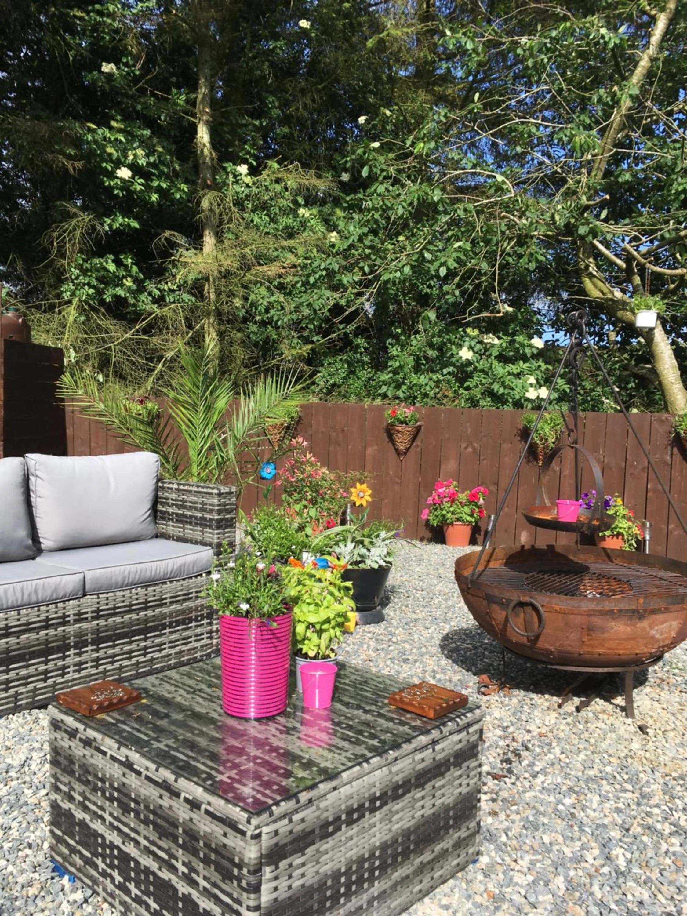 Garden in Bankhead Accommodation Aberdeenshire
